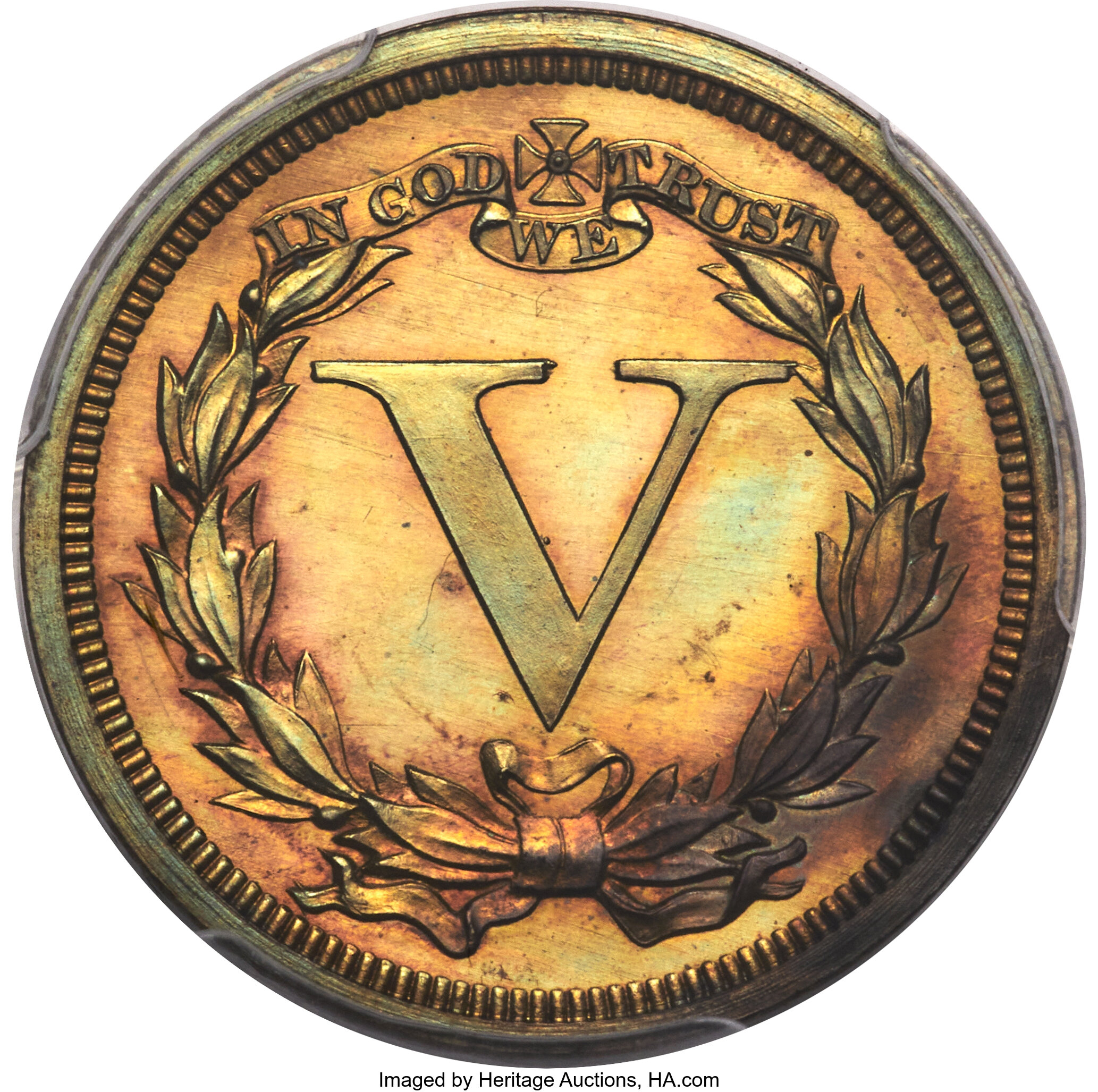 1868 P5c Copper, J-631 PR RD thumbnail 2