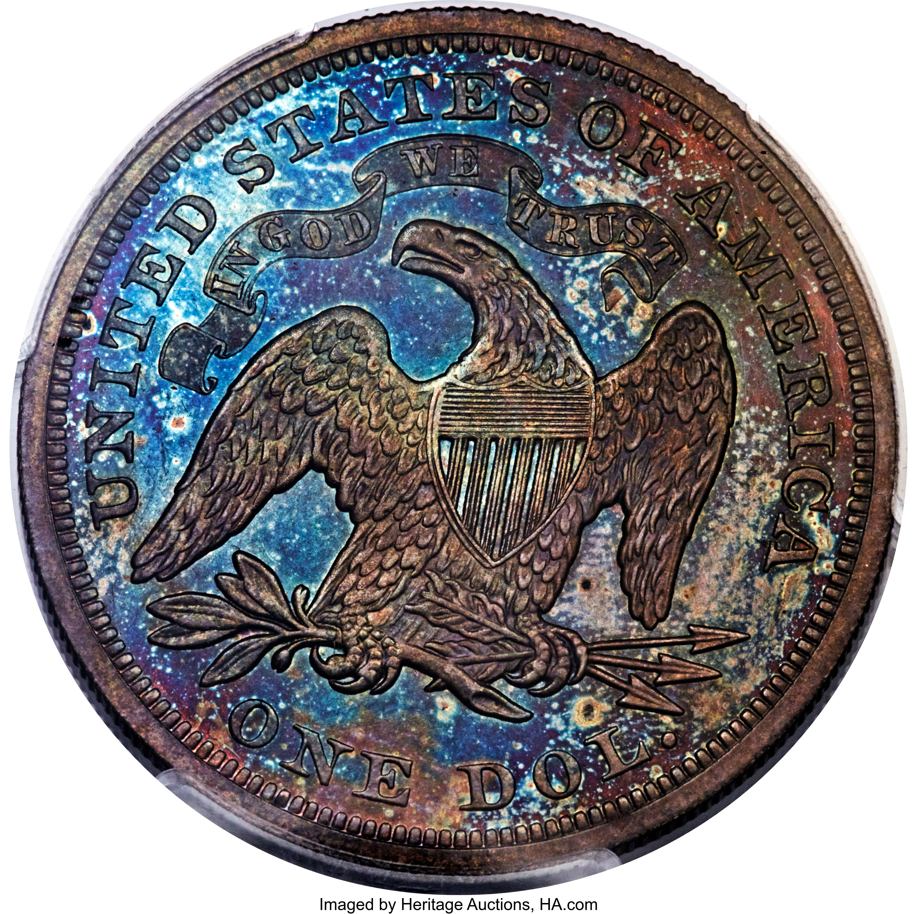 1869 P$1 Copper, J-763 PR RB thumbnail 2