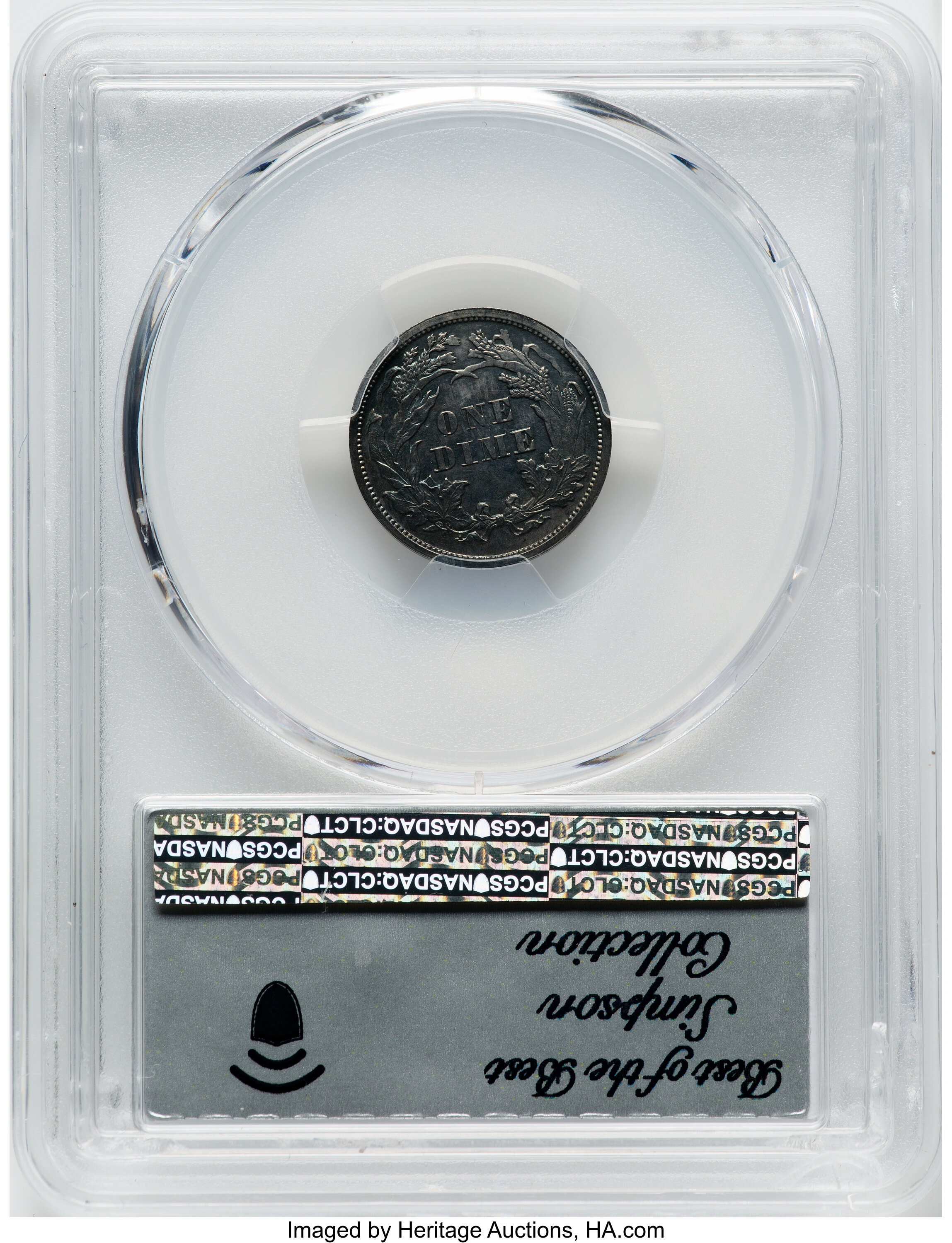 1870 P10c Silver, J-832 PR thumbnail 7