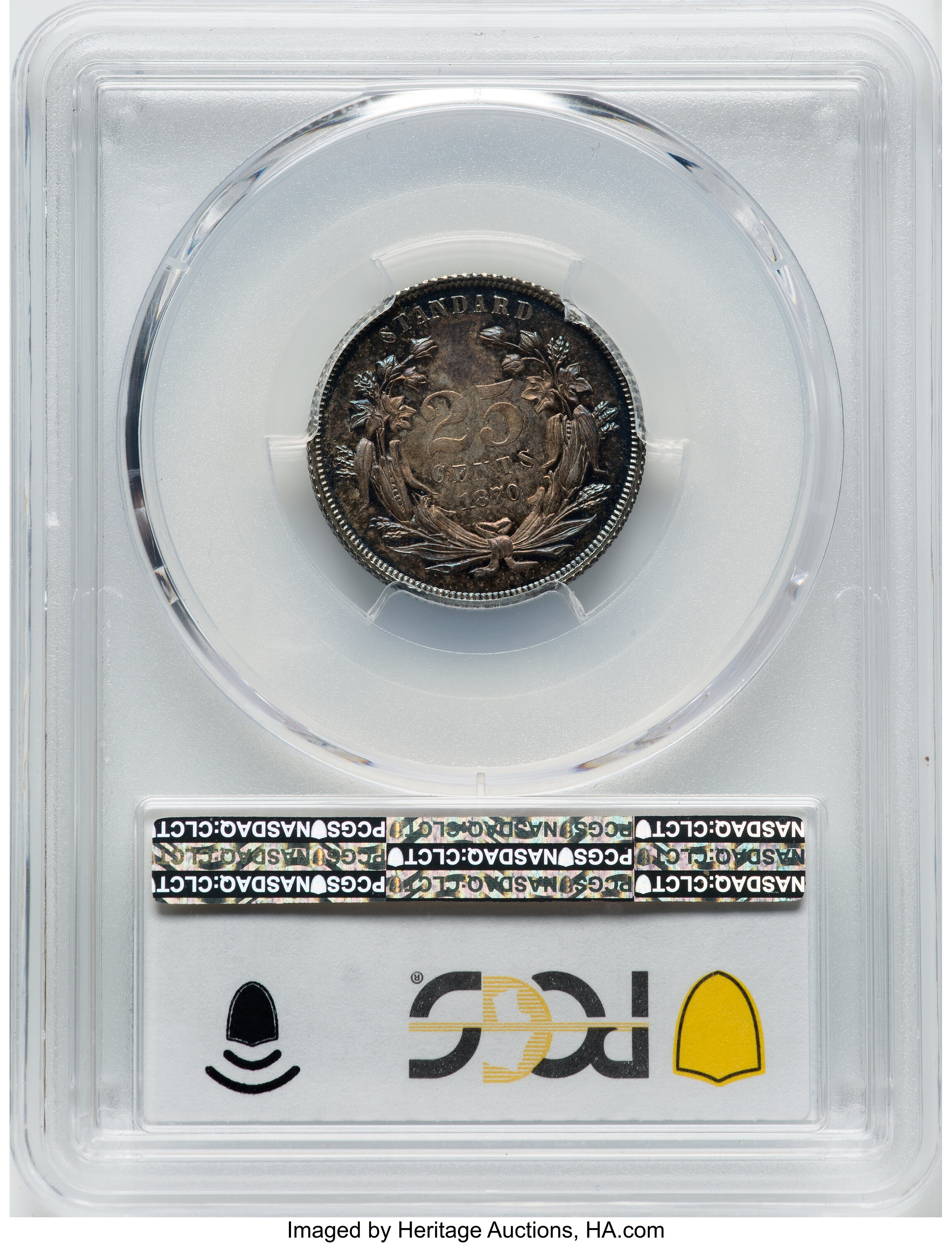 1870 P25c Silver, J-900 PR thumbnail 12