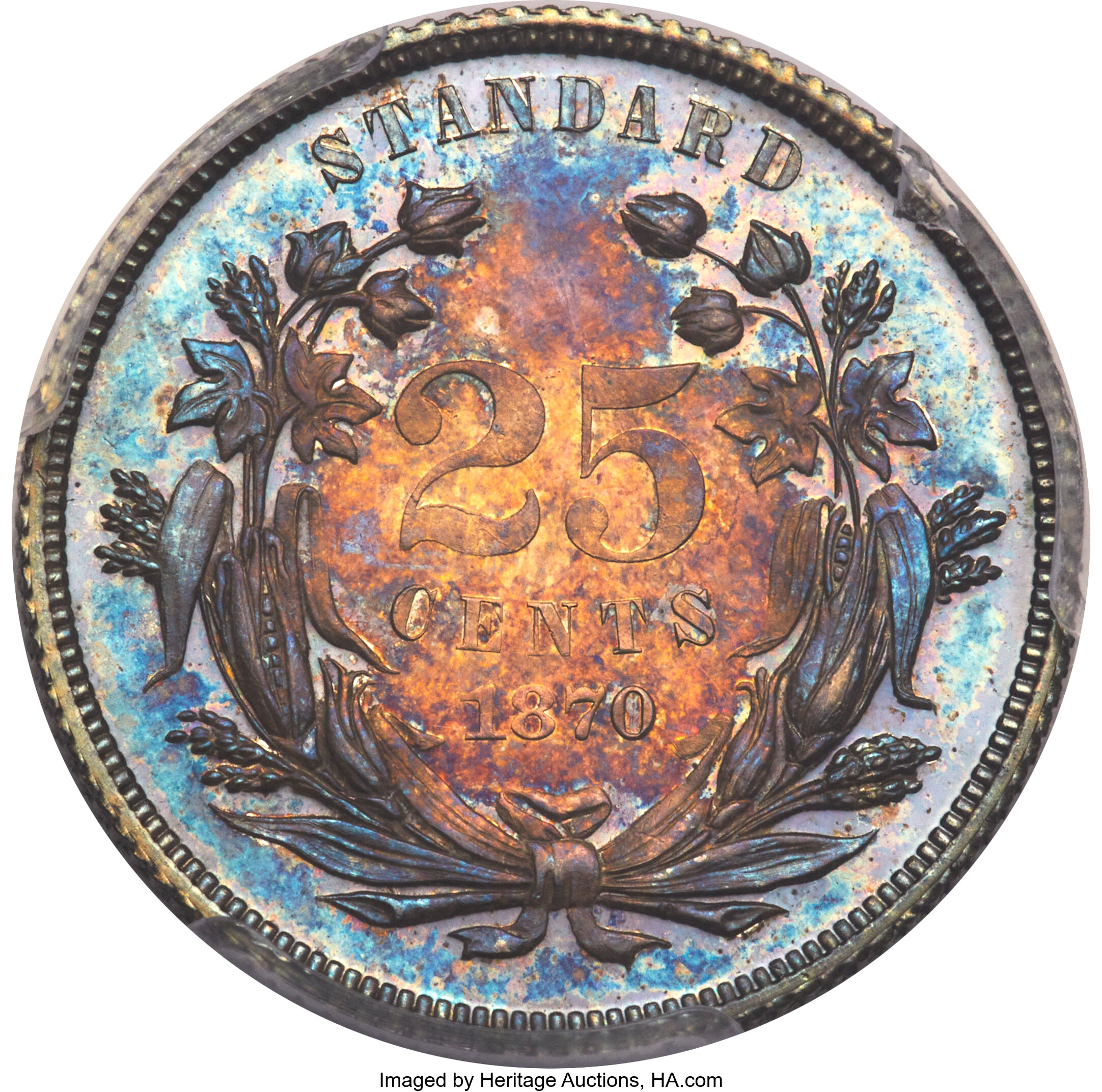 1870 P25c Silver, J-900 PR thumbnail 11