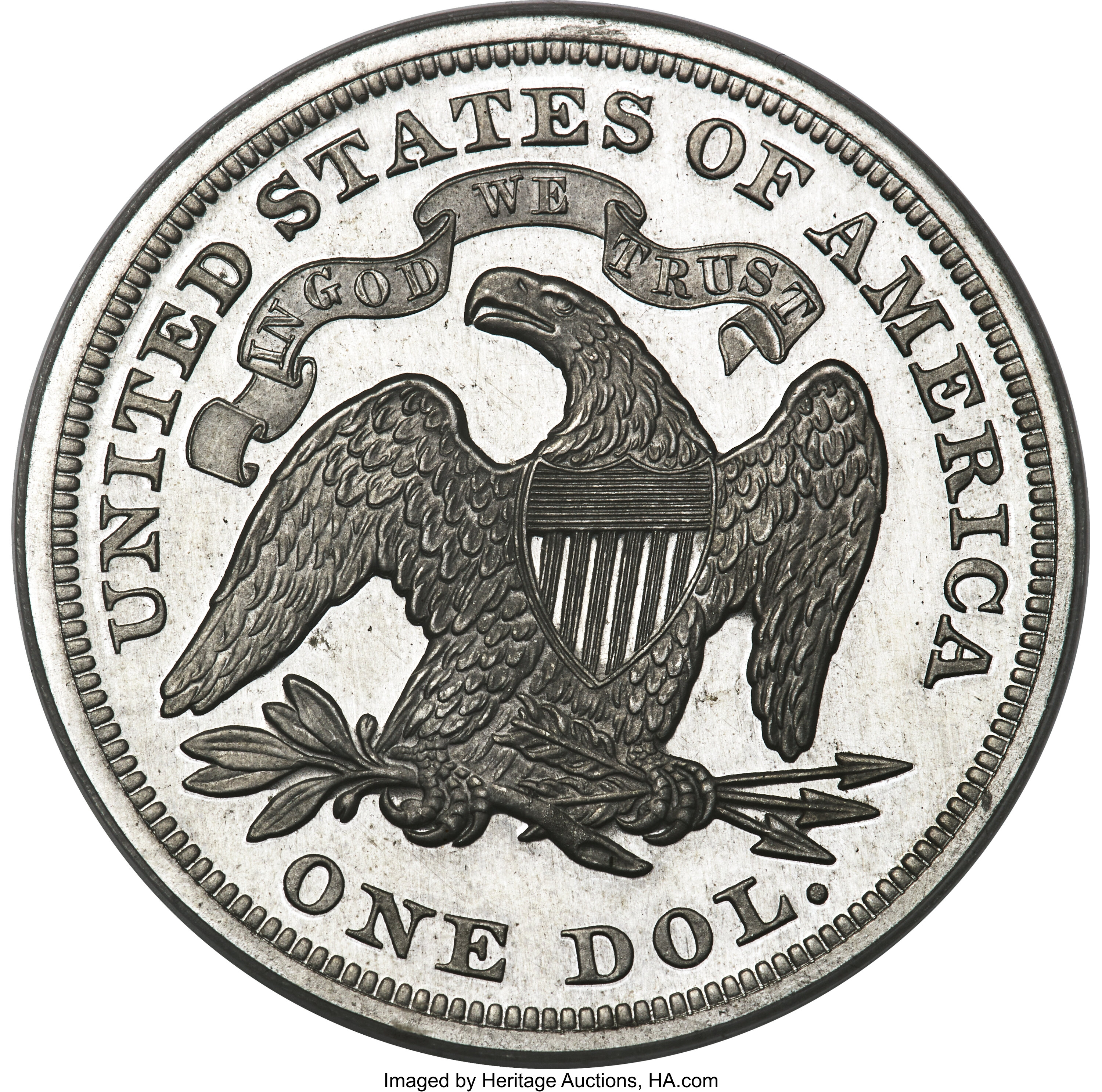 1870 P$1 Aluminum, J-1019 PR thumbnail 5
