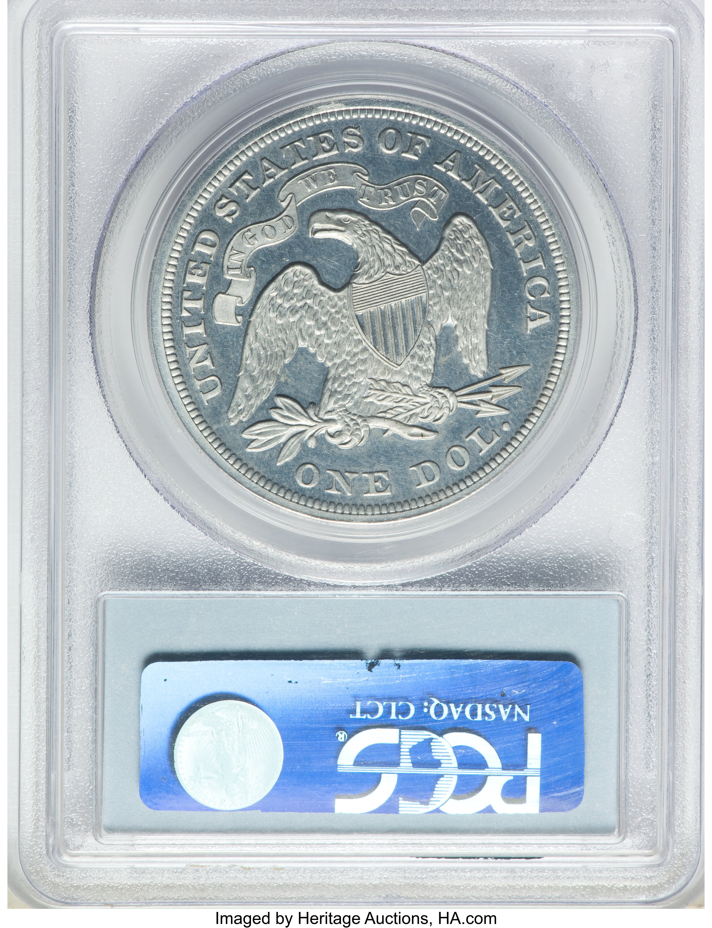 1870 P$1 Aluminum, J-1019 PR thumbnail 4