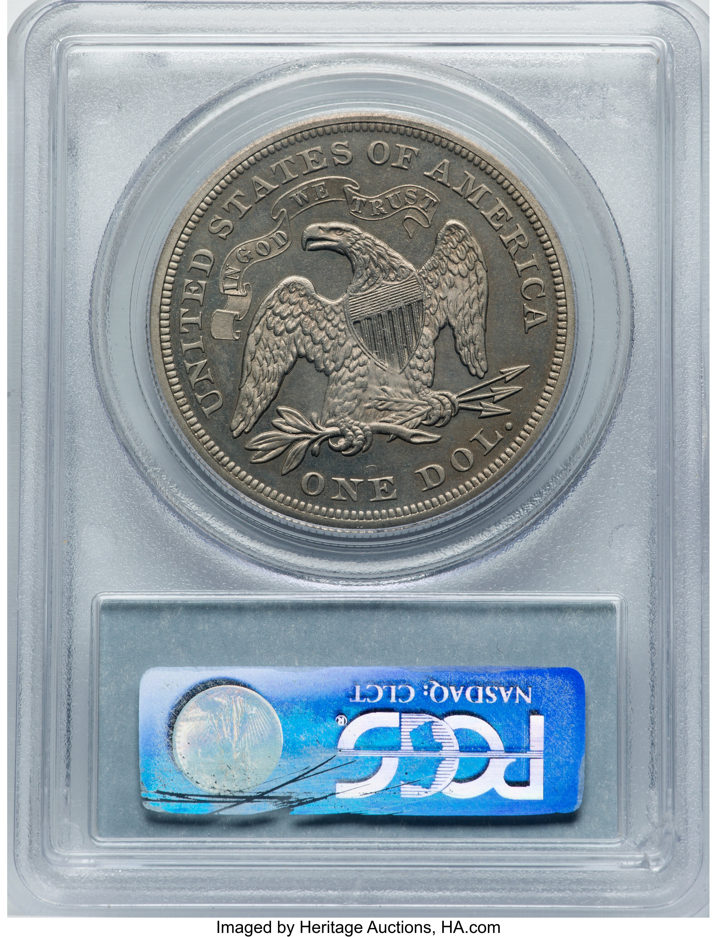 1870 P$1 Nickel, J-1022 PR thumbnail 6