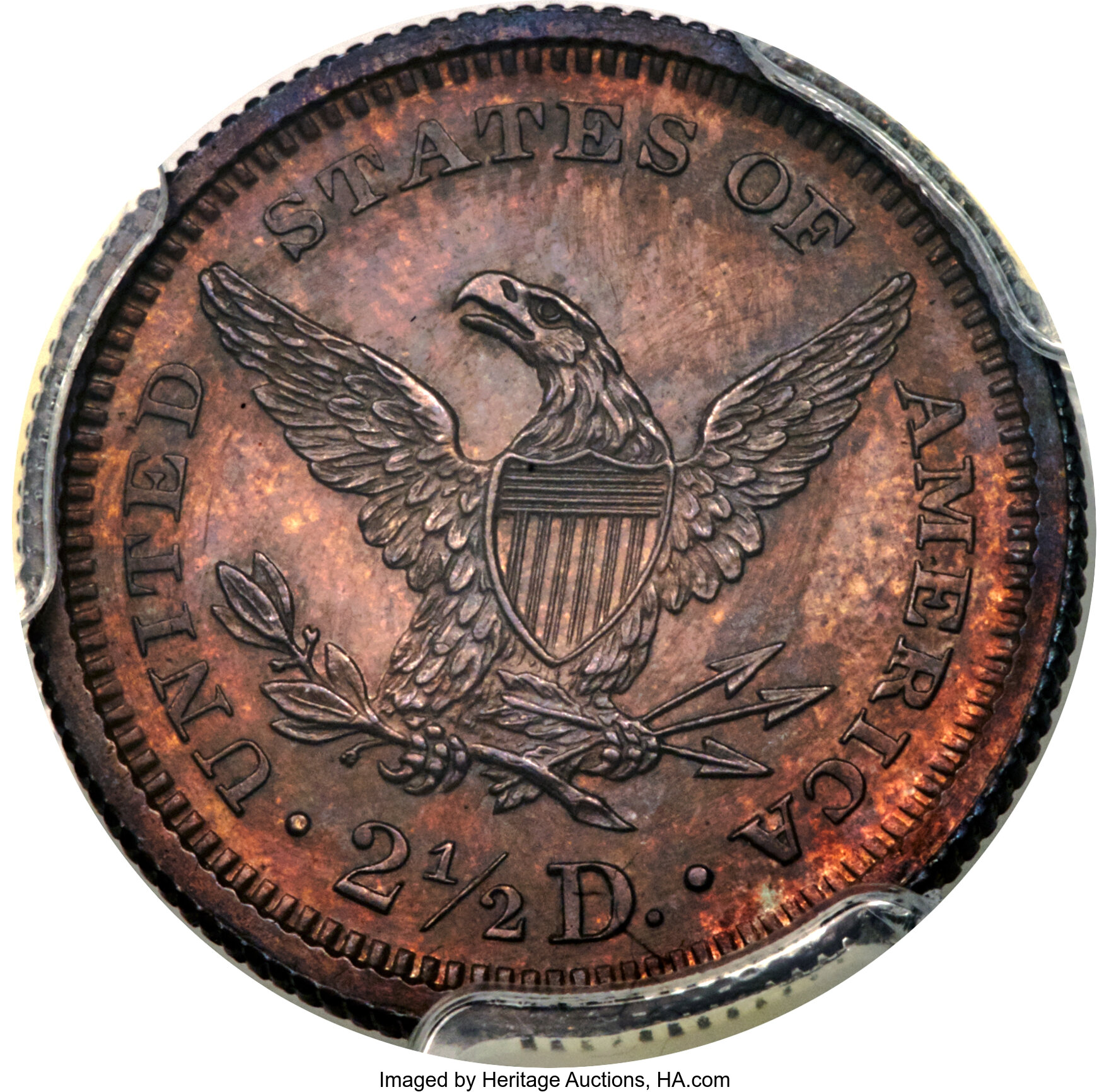 1872 P$2.50 Copper, J-1233 PR BN PR64 BN thumbnail 3