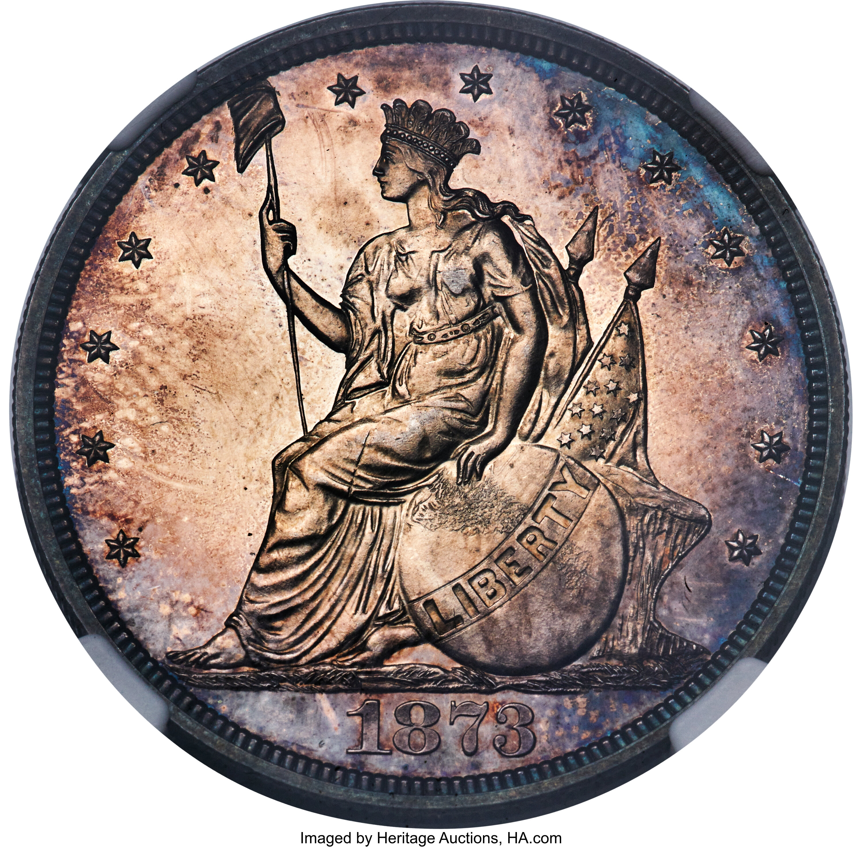 1873 T$1 Trade Dollar, Judd-1310, Pollock-1453, R.4, PR64 Cameo NGC....