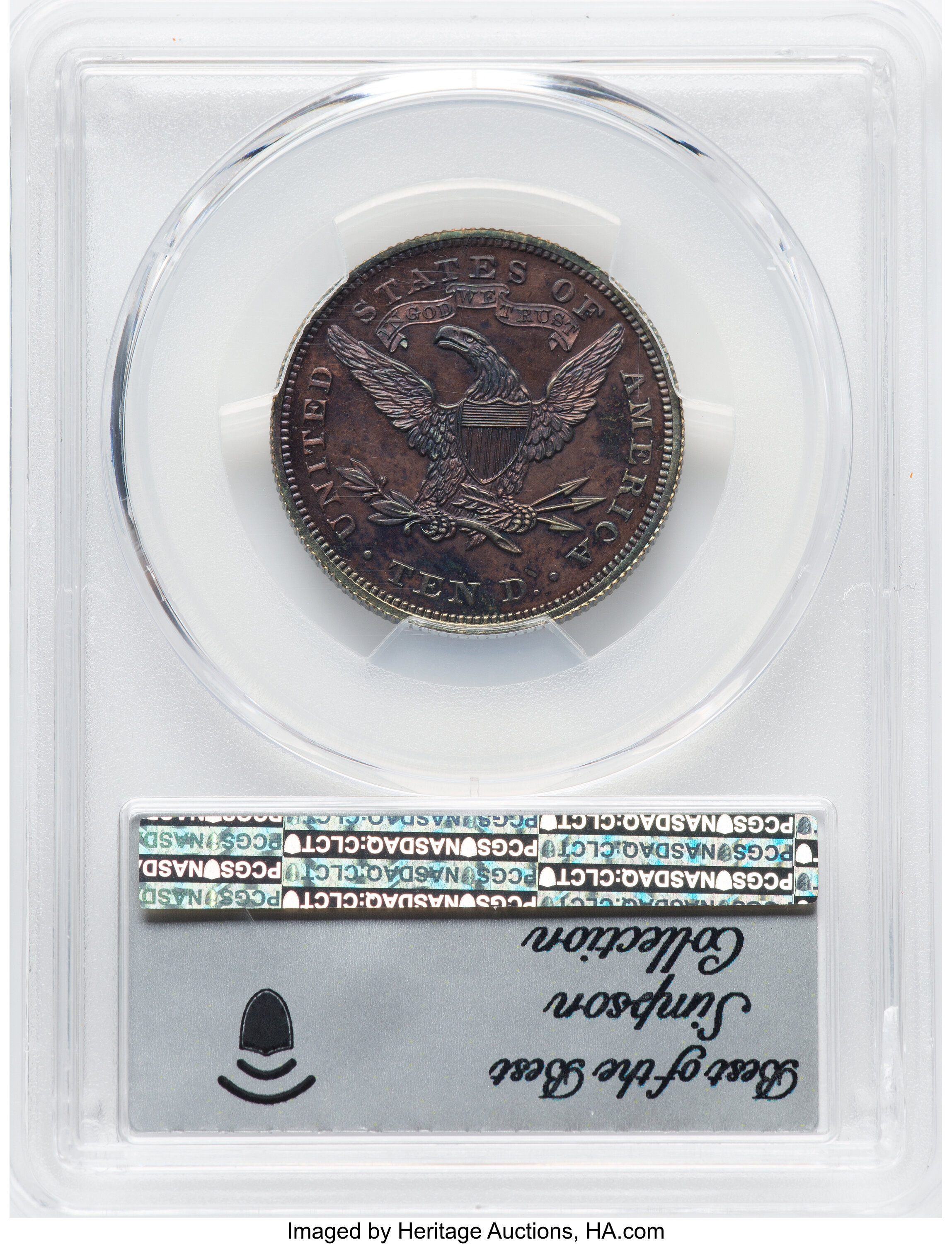 1873 P$10 Copper, J-1342 PR BN thumbnail 2