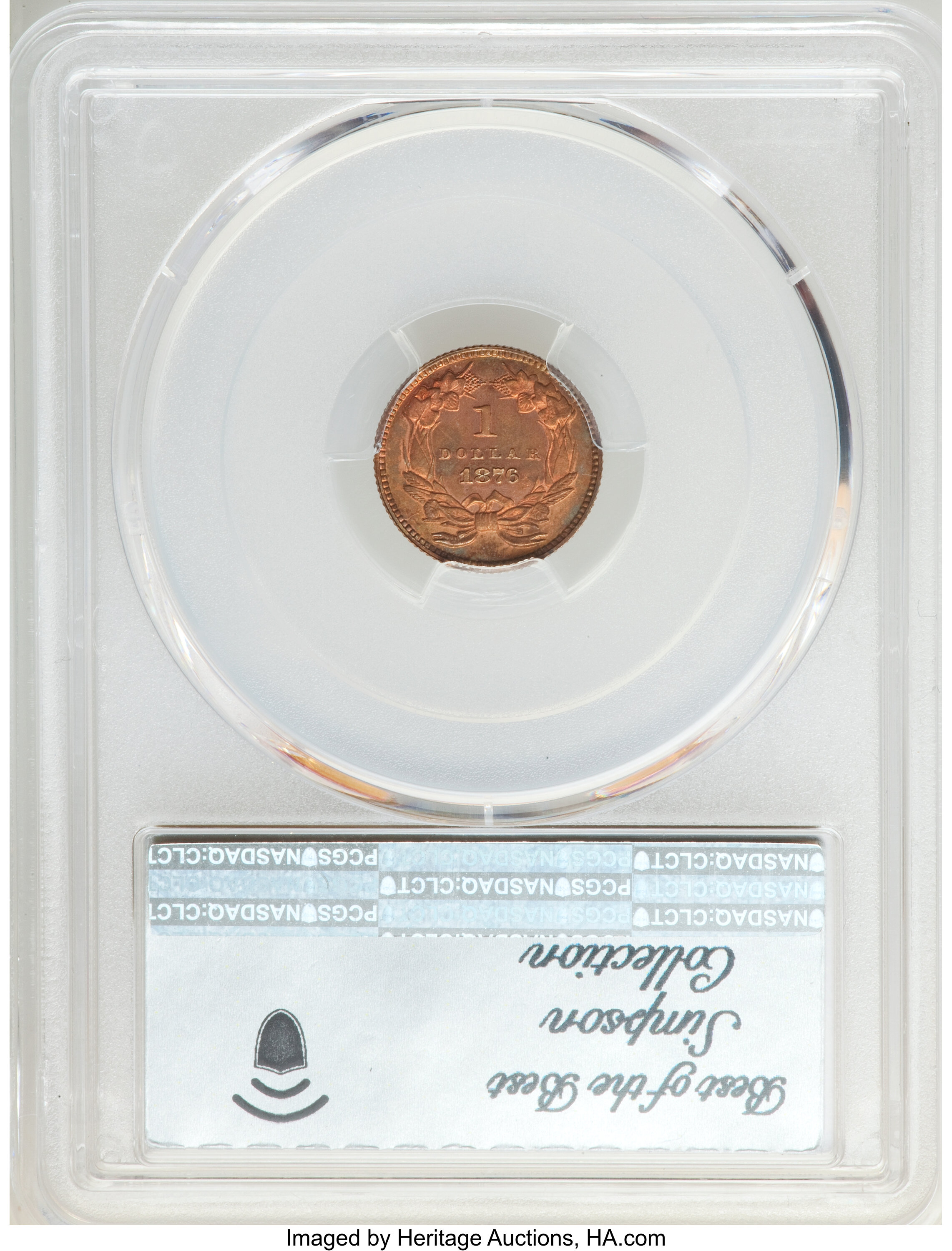 1876 PG$1 Copper, J-1478 PR RD thumbnail 2