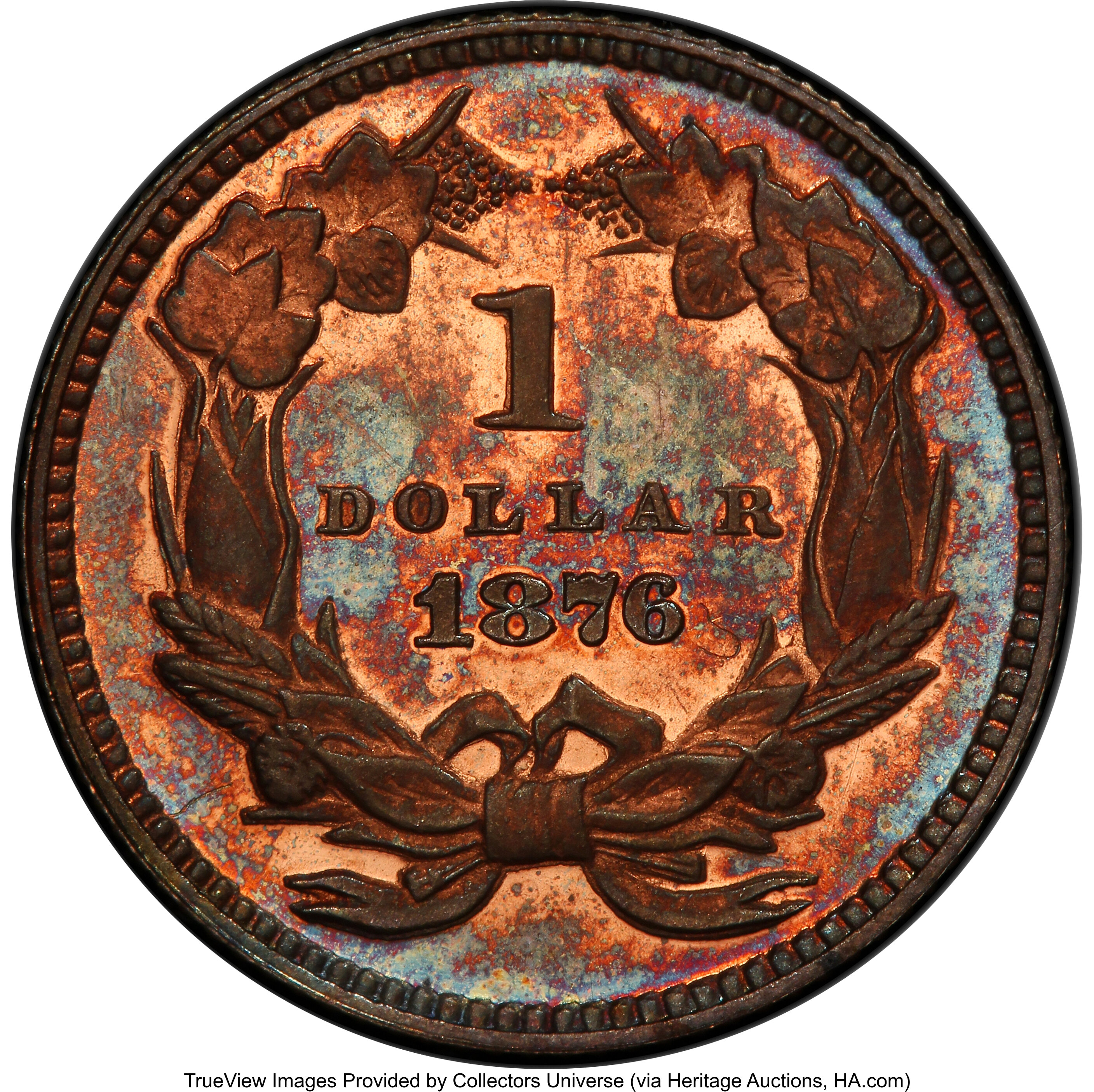 Image for 1876 PG$1 Copper, J-1478 PR RD
