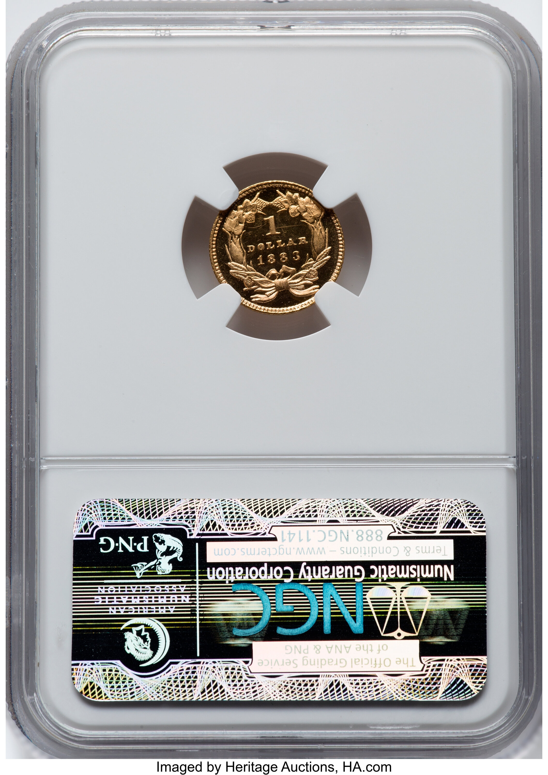1883 G$1 PR DCAM PR62 DCAM CAC thumbnail 10