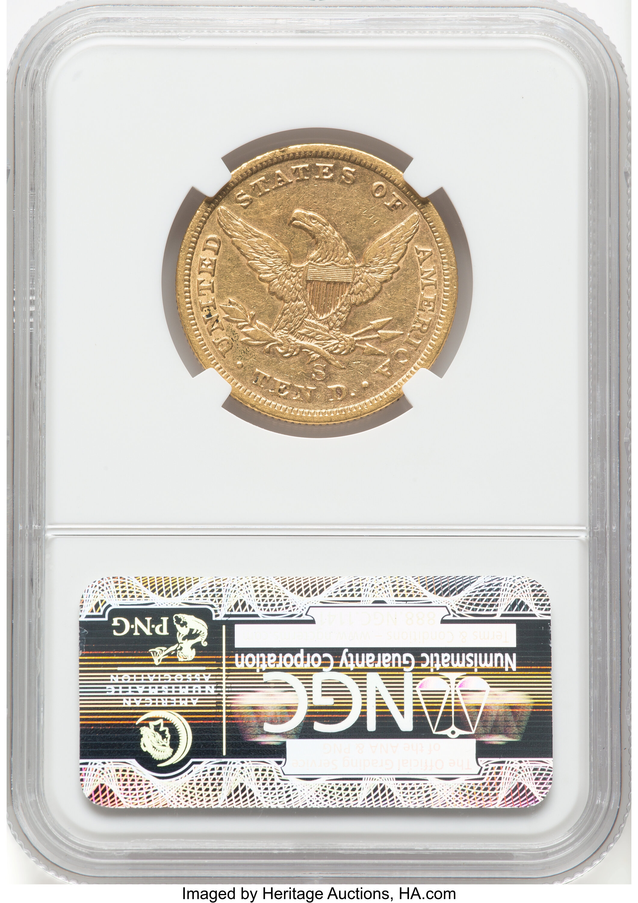 1859-S $10 VF35 thumbnail 8