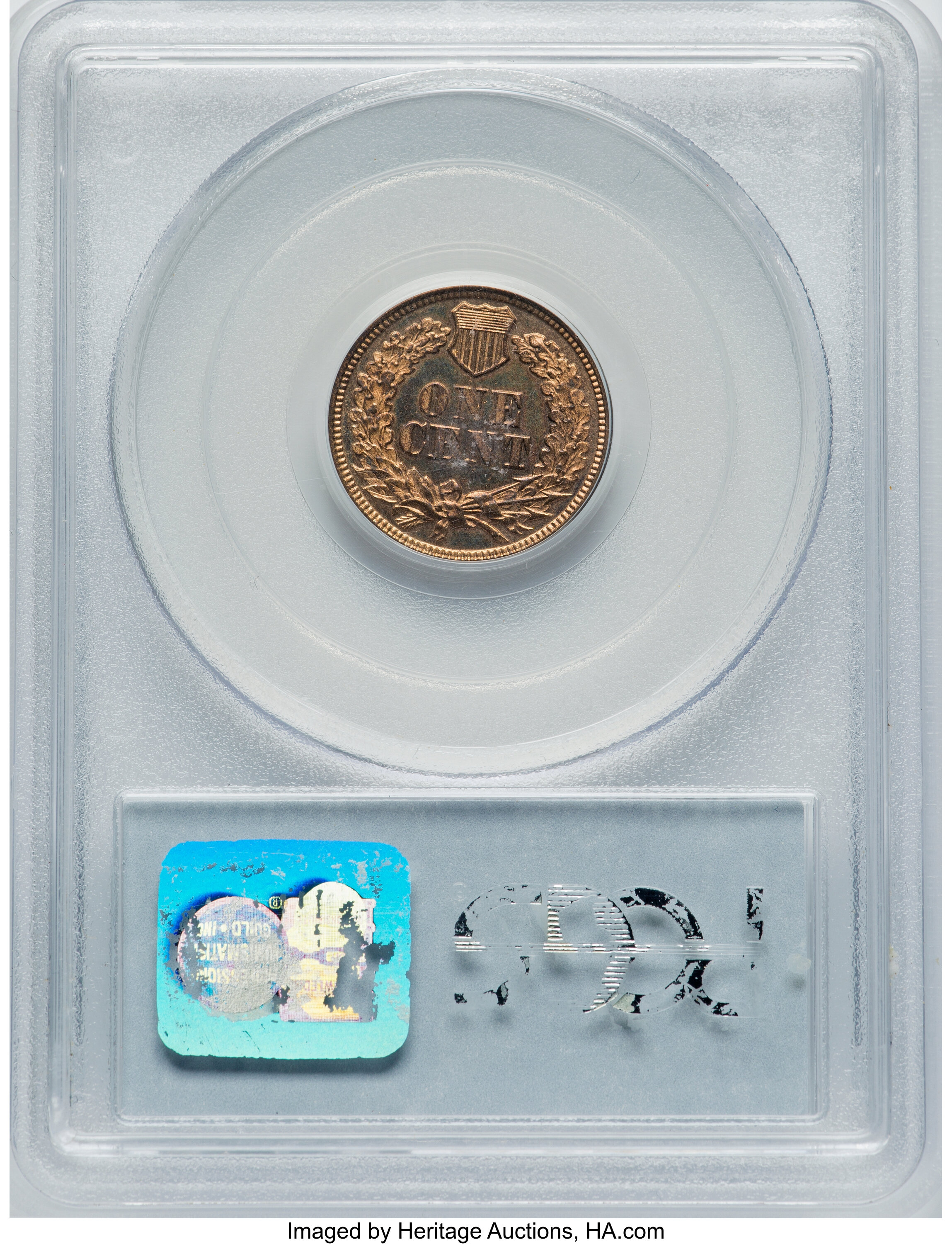 1871 1c PR RD PR65 RD CAC thumbnail 6
