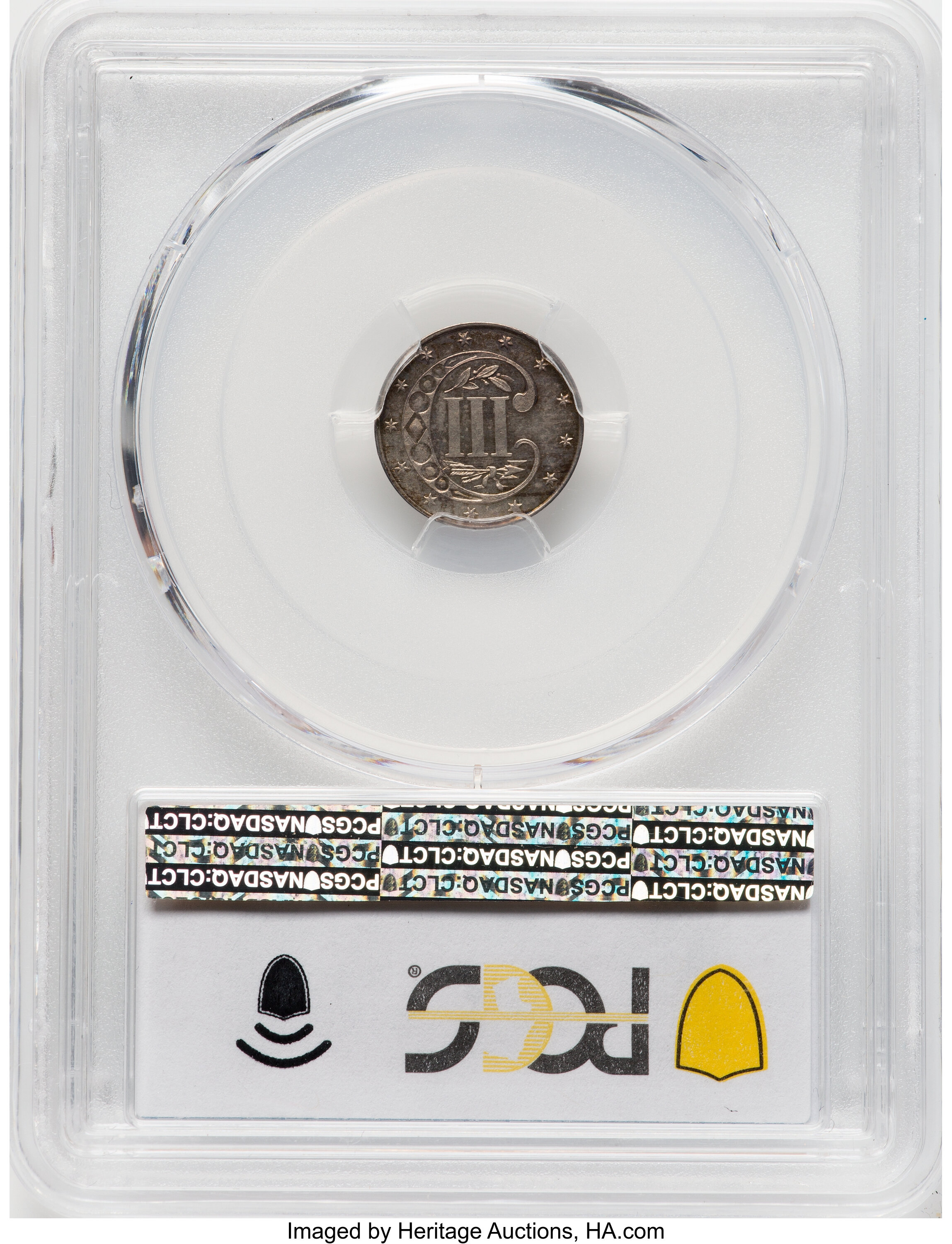 1861 3cS AU55 CAC thumbnail 21