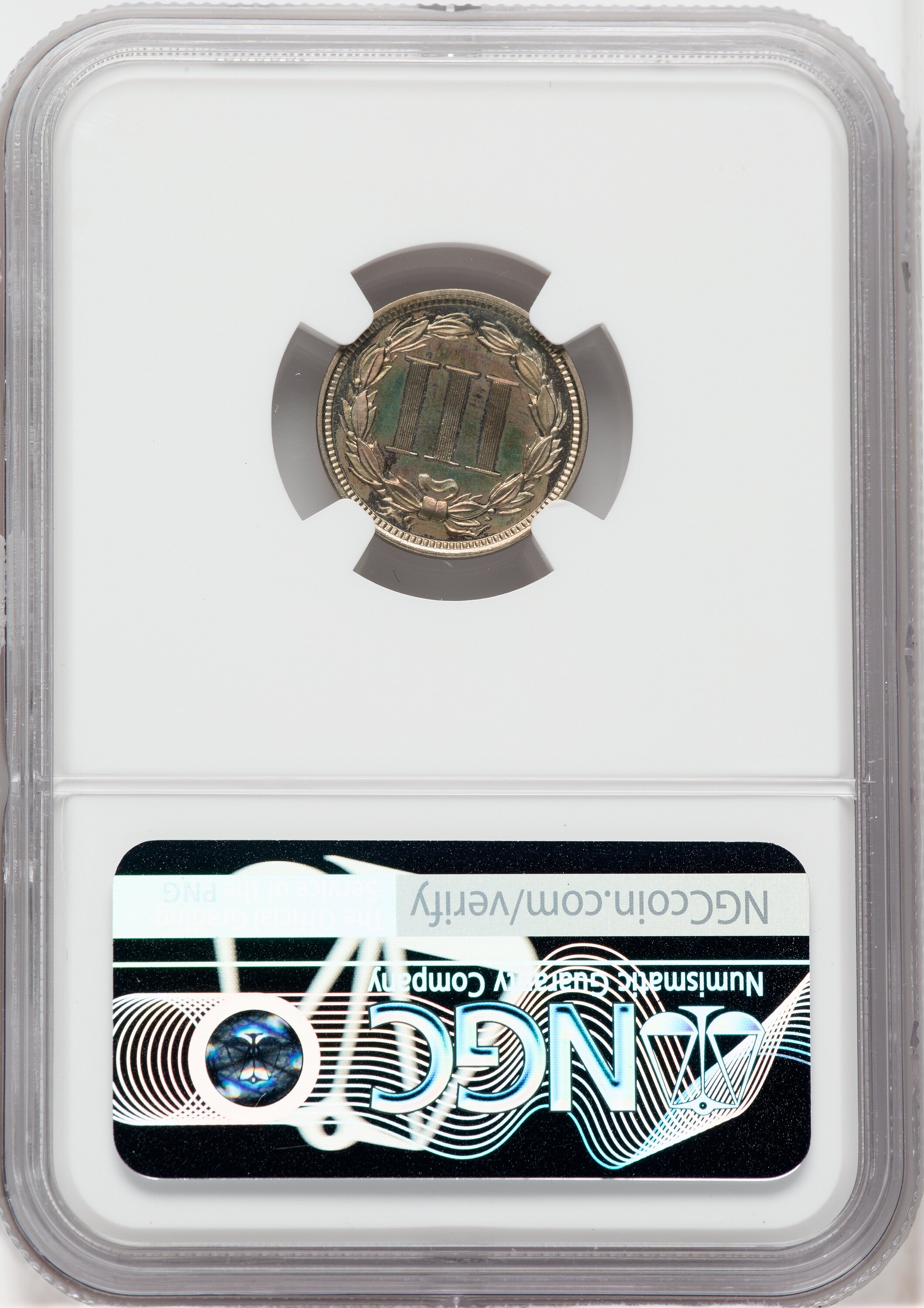 1866 3cN PR67 CAC thumbnail 2