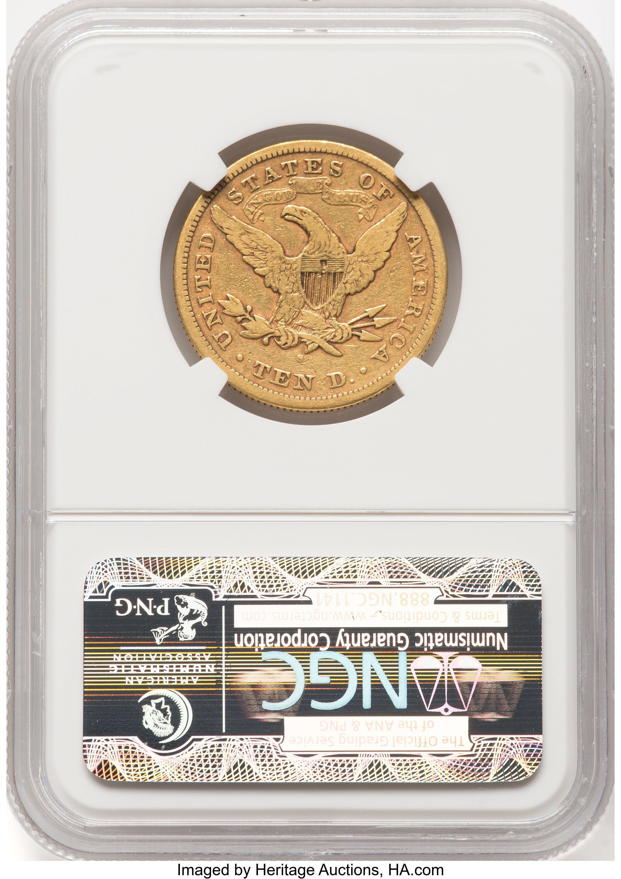 1870-S $10 F12 CAC thumbnail 2
