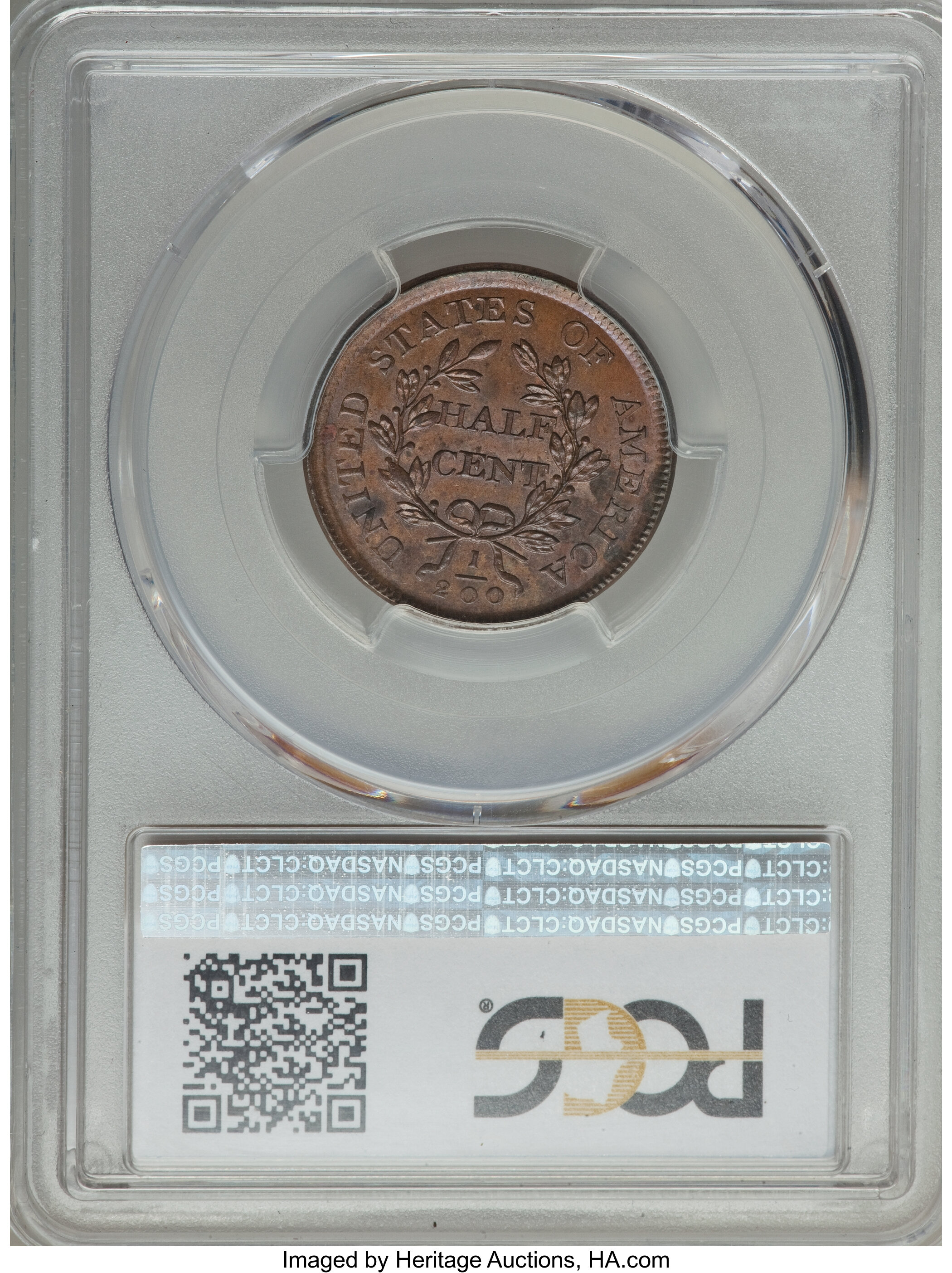1806 1/2c Small 6, Stems, C-2 MS BN MS60 BN thumbnail 10