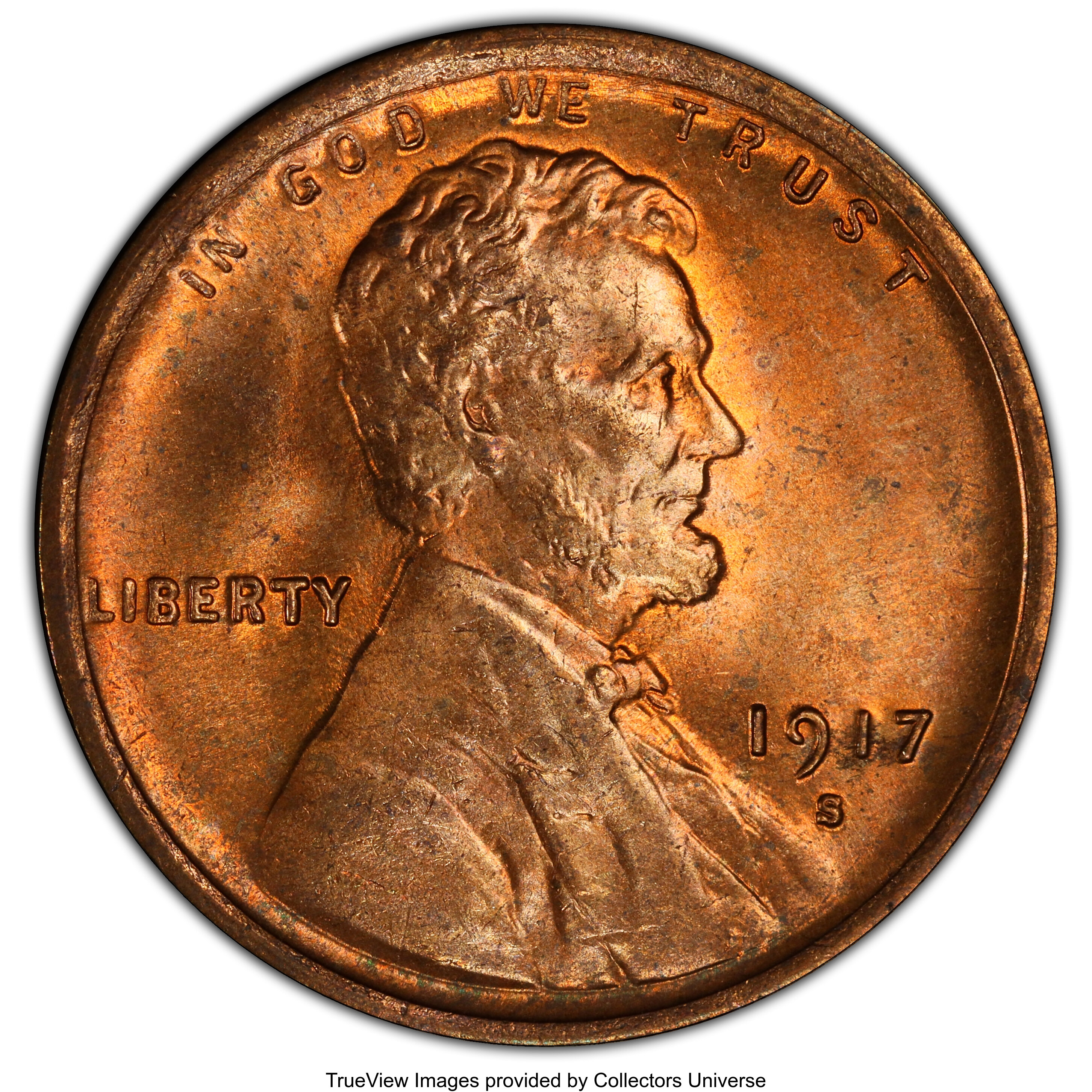 1917-S 1c MS RD MS66 RD thumbnail 5