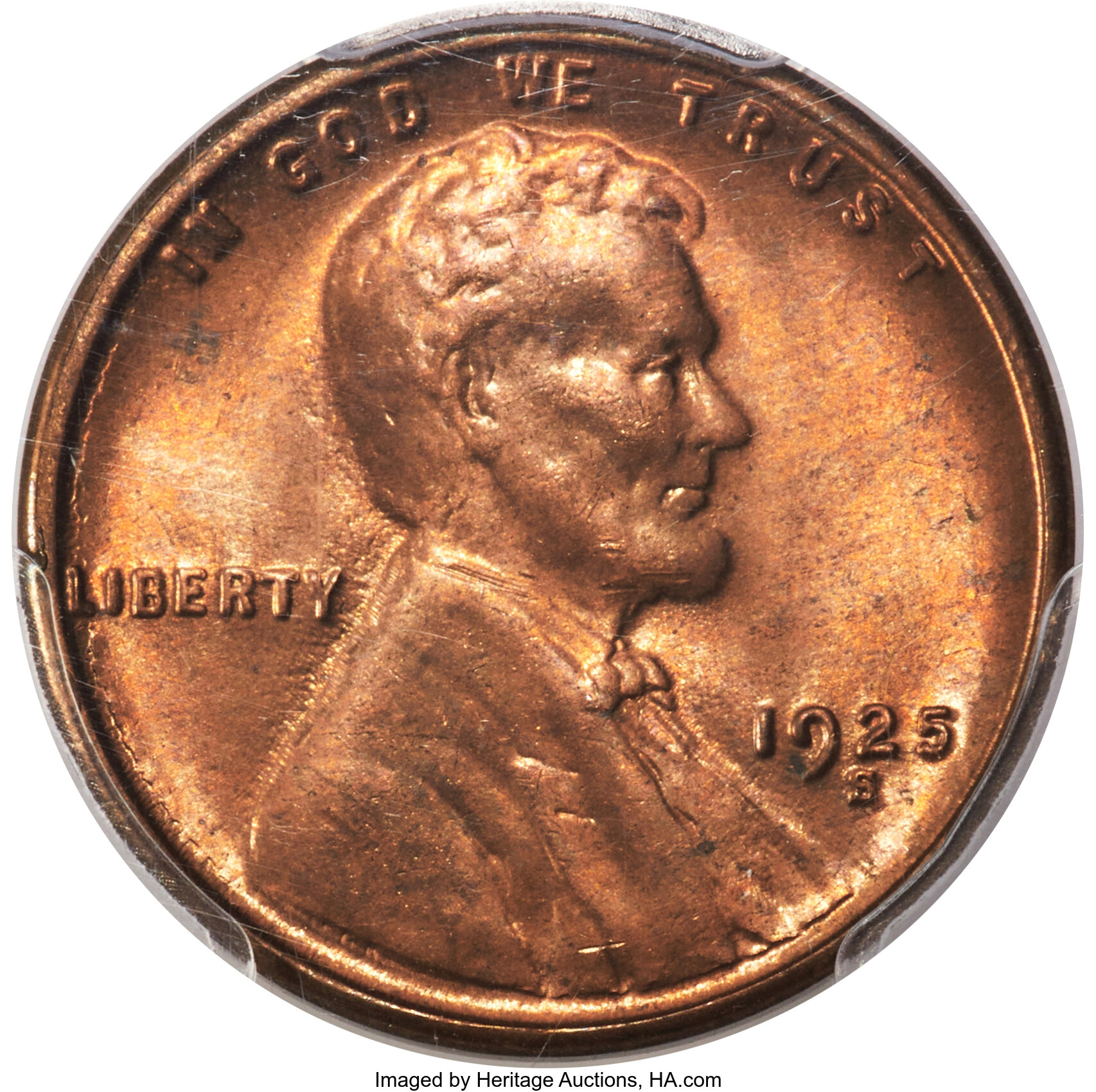 1925-S 1C MS65 Red PCGS....