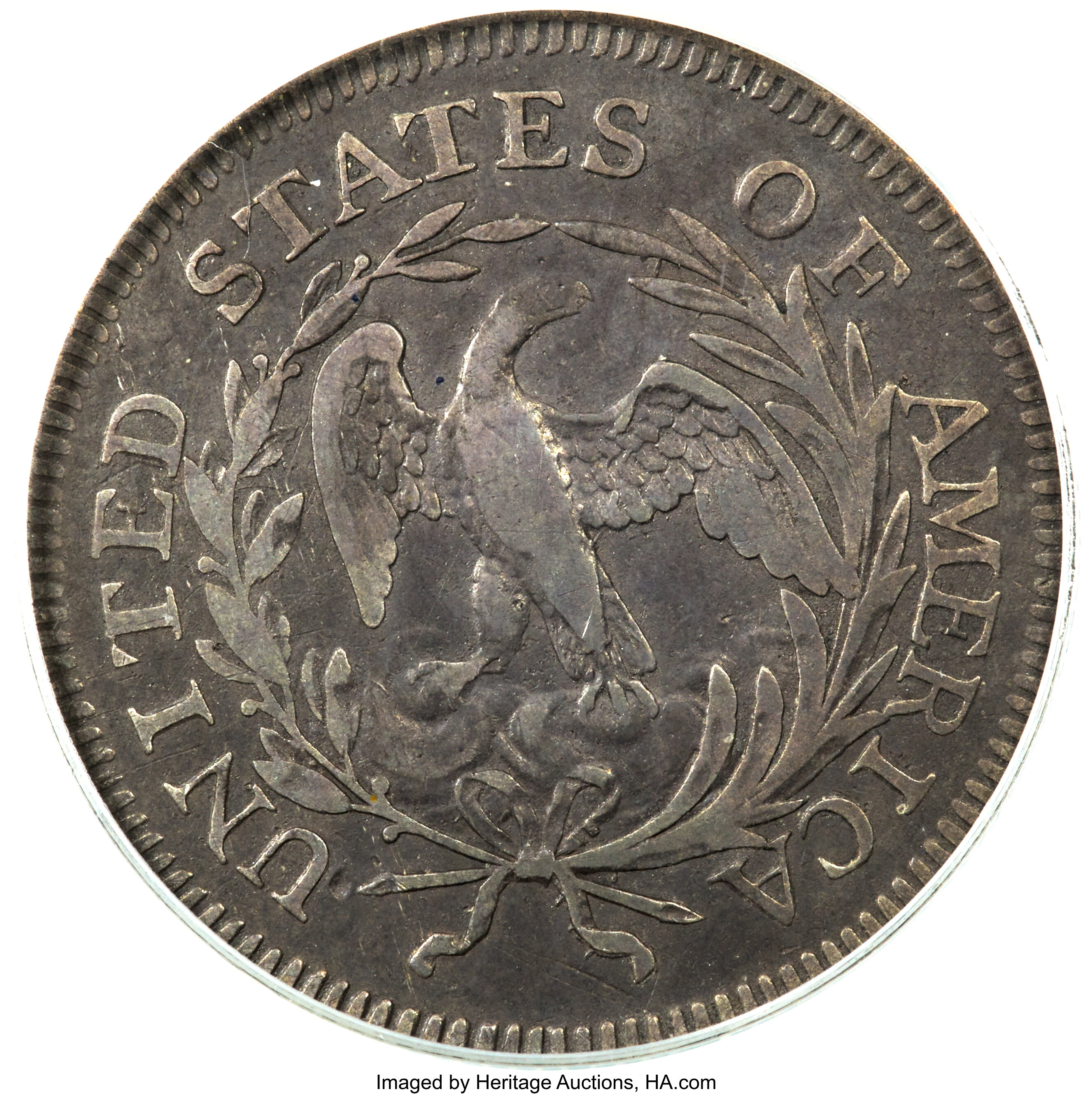 Draped Bust Quarter 25c Small Eagle, 1796 [Type] VF25 thumbnail 3