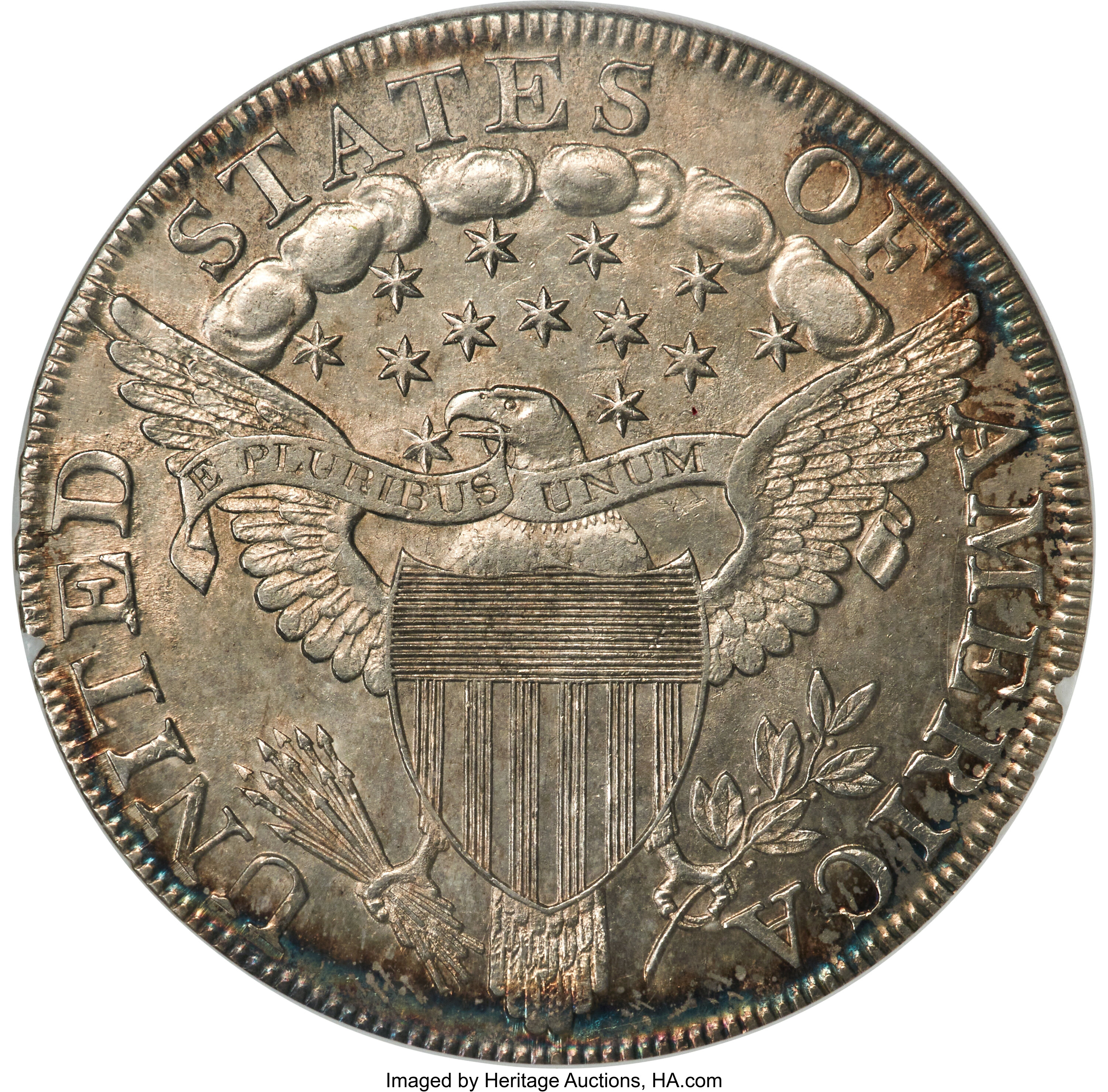 1802 $1  Narrow Date, B-6, BB-241 MS60 thumbnail 2