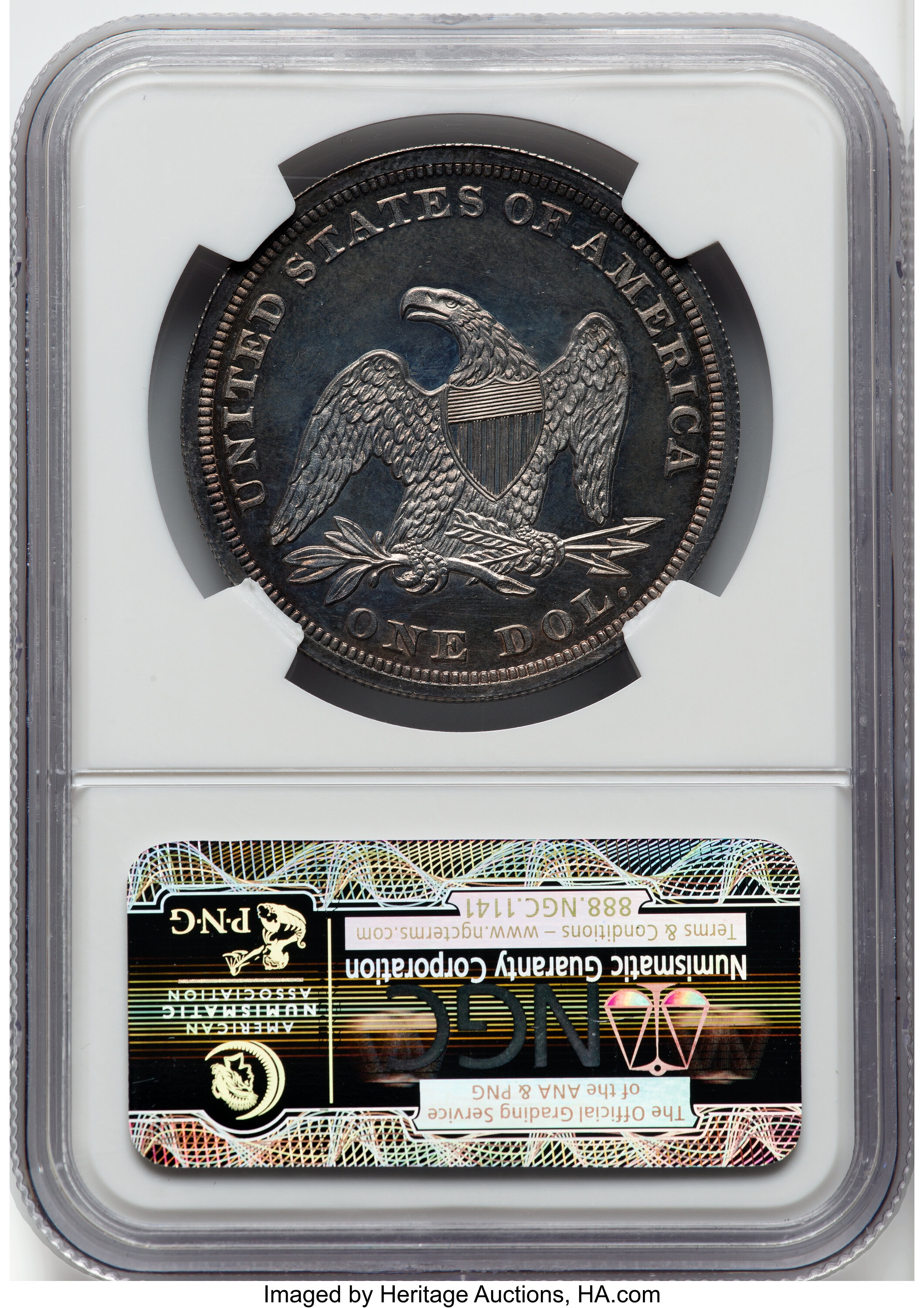 1851 $1  Restrike AU58 CAC thumbnail 22