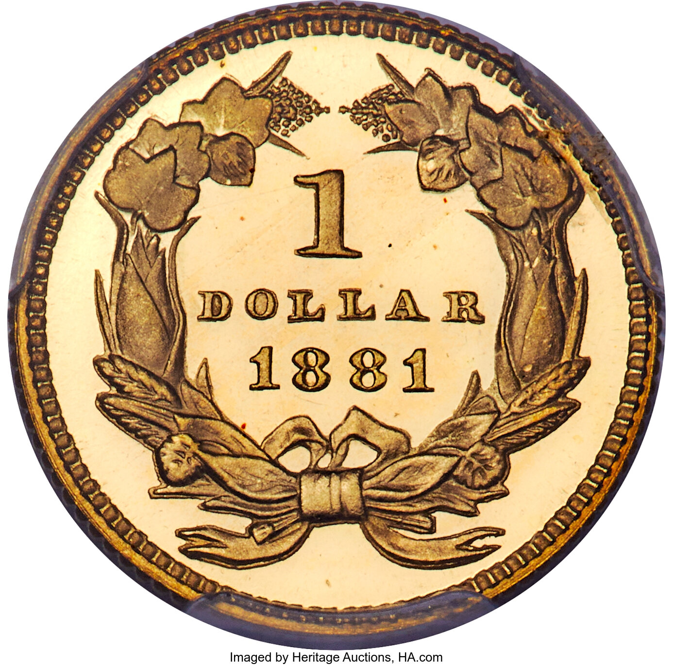 1881 G$1 PR DCAM PR66 DCAM CAC thumbnail 3