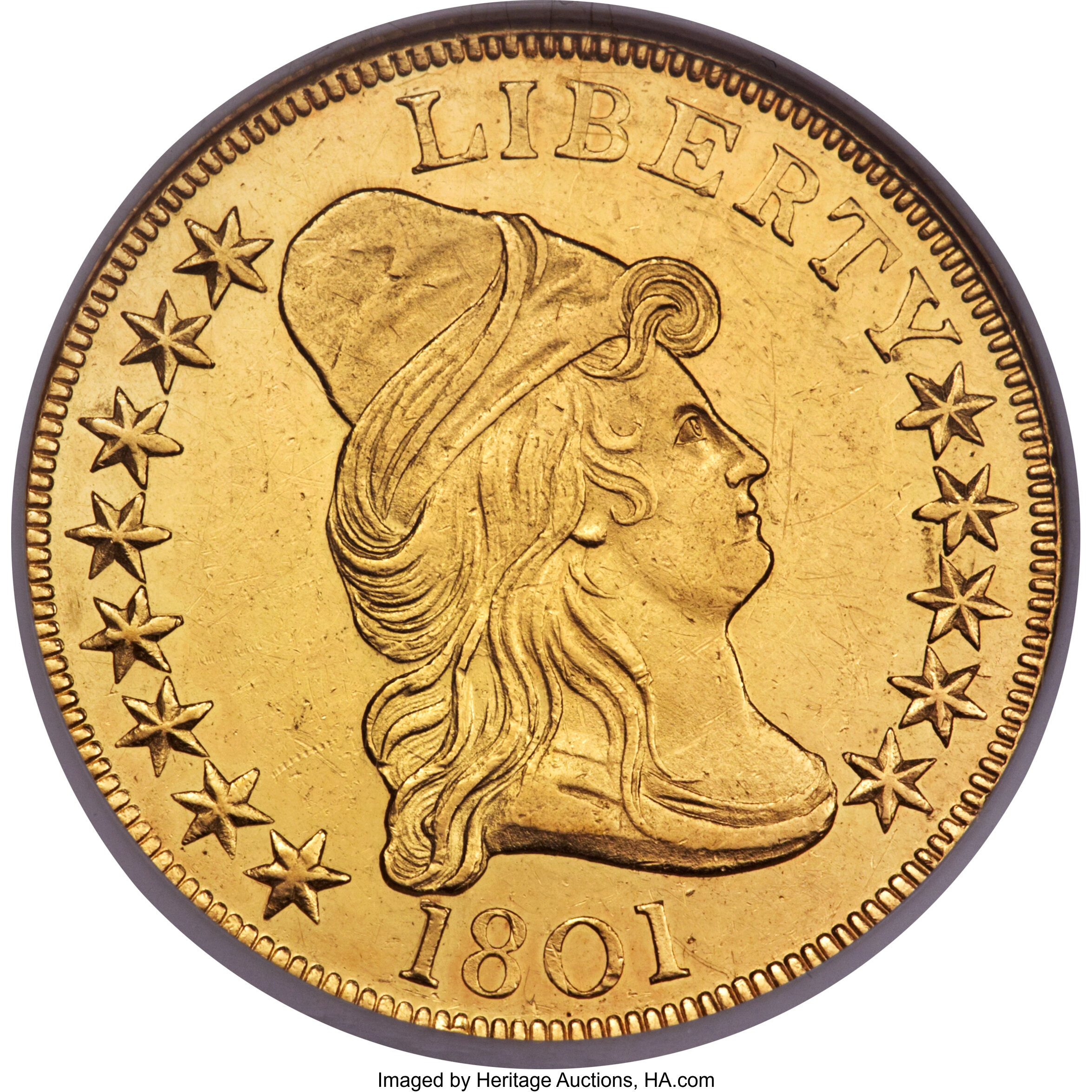 1801 $10 BD-2, R.2, MS60 NGC....