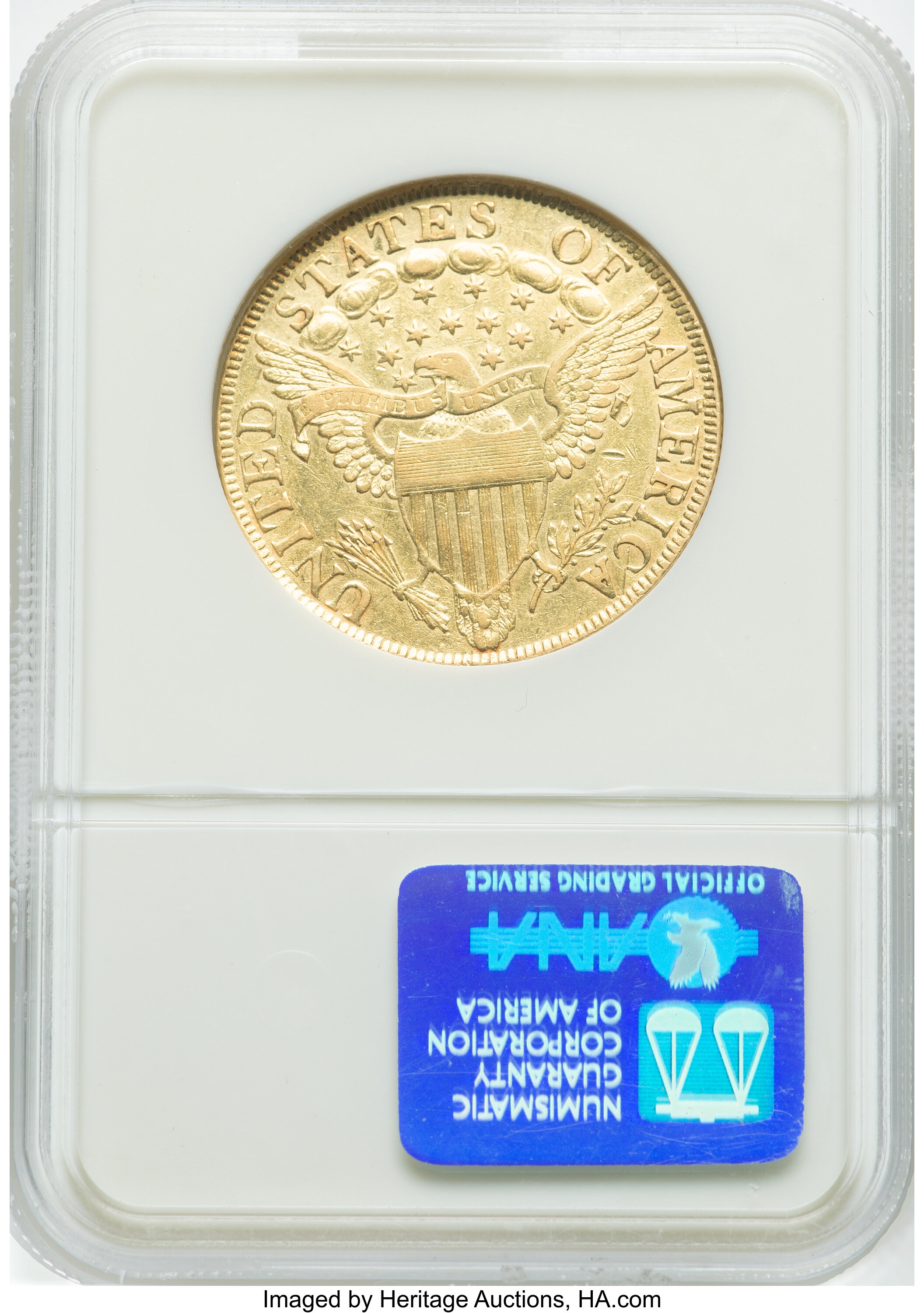 1803 $10  Small Stars Reverse, BD-1 XF40 CAC thumbnail 2