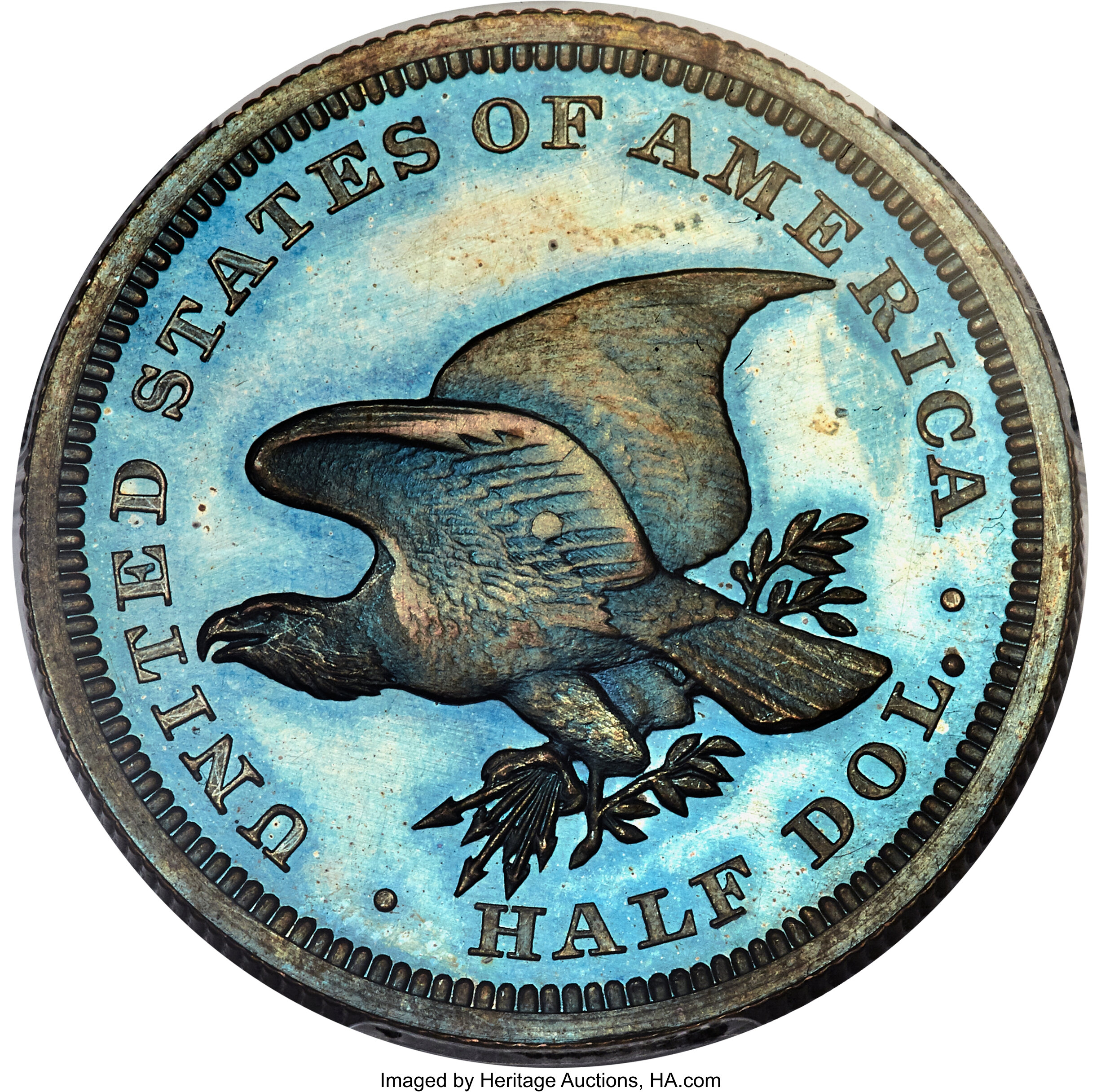 1838 P50c Restrike, Copper, J-81 PR BN thumbnail 2
