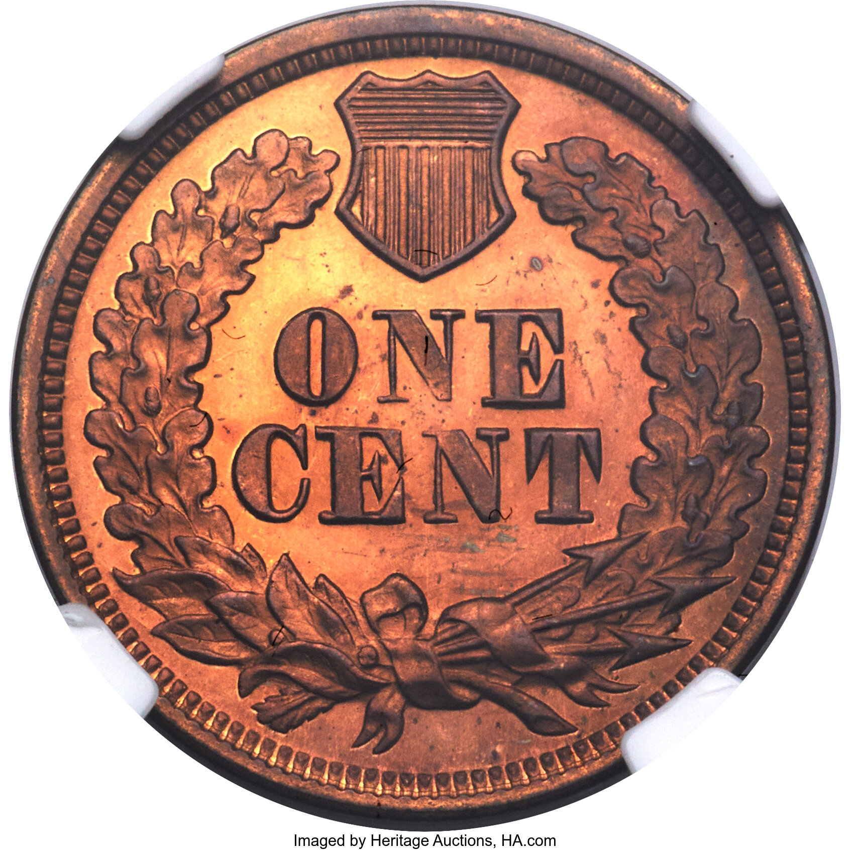 1863 P1c Copper, J-301 PR RB PR66 RB thumbnail 2