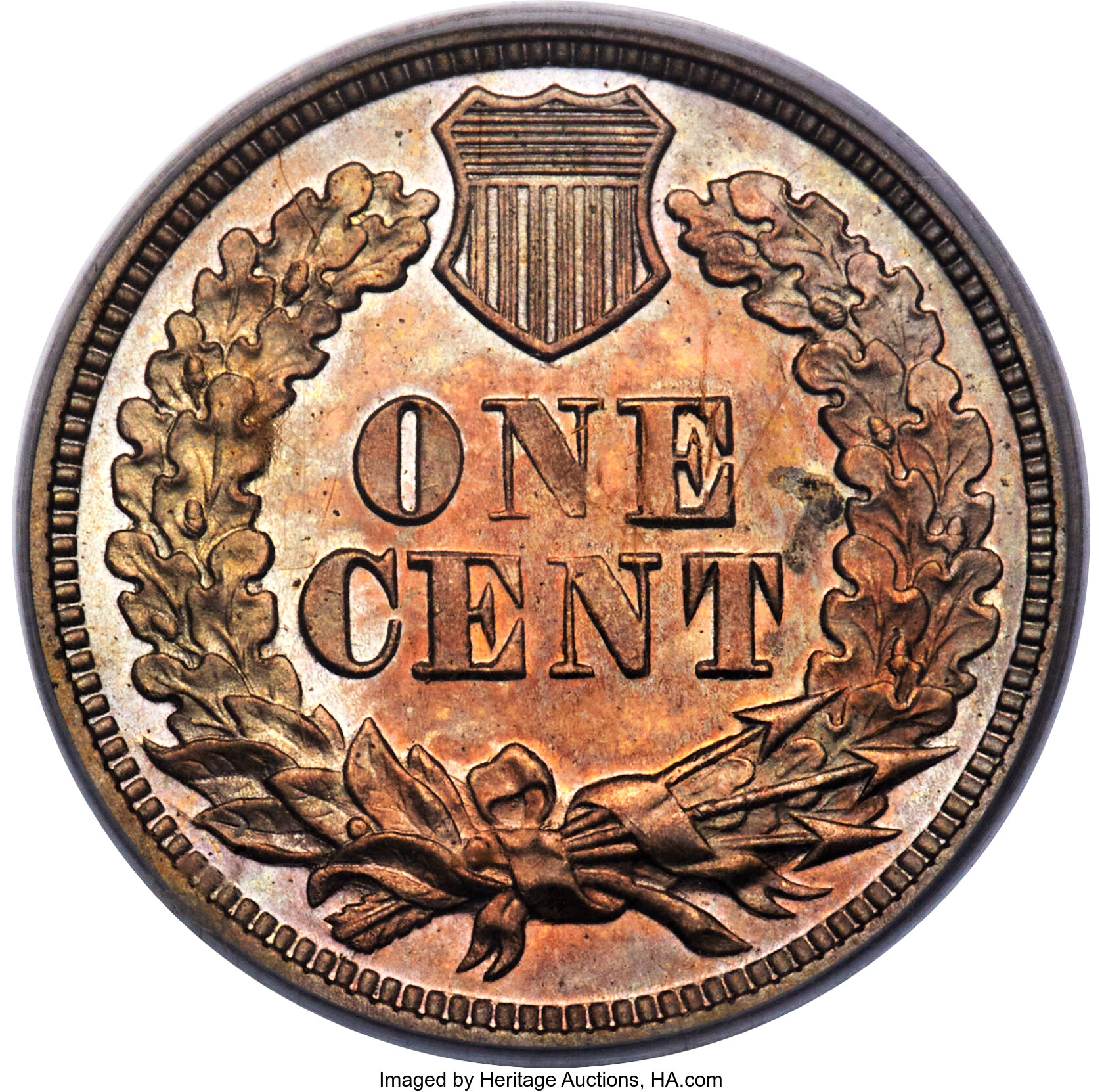 1863 P1c Copper-Nickel, J-302 PR65 CAC thumbnail 3
