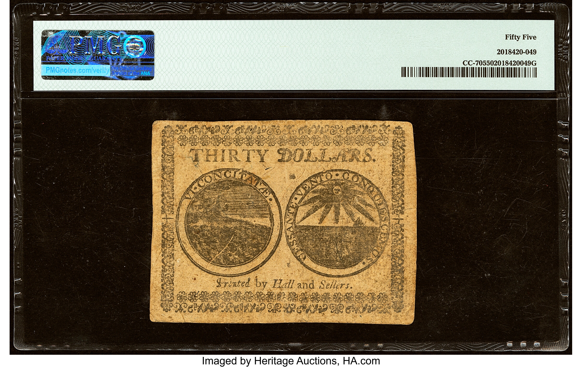 May 20, 1777 $30  Continental Congress (Fr. CC70) thumbnail 12