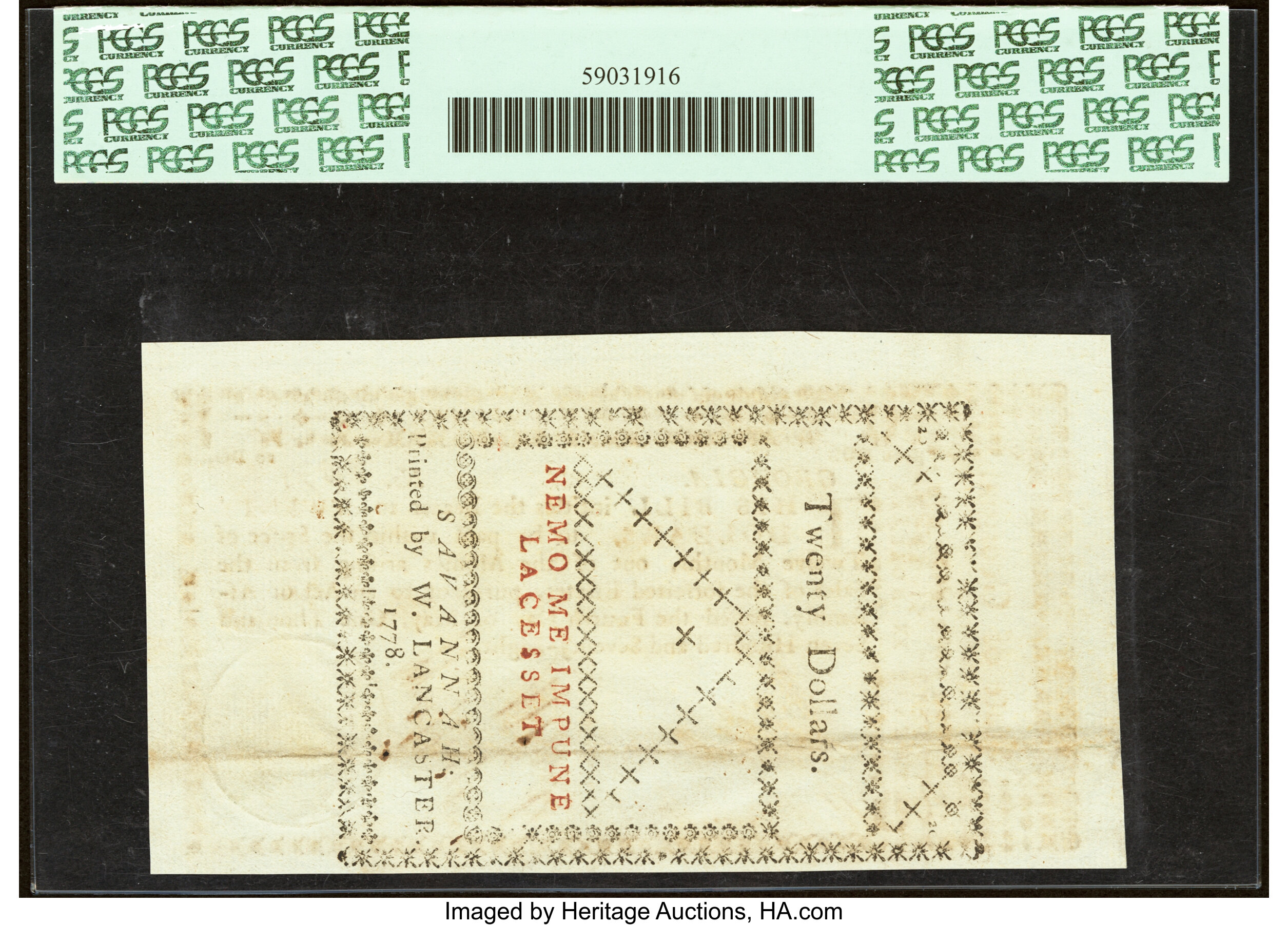 1778 $20  Georgia (Fr. GA122) thumbnail 10