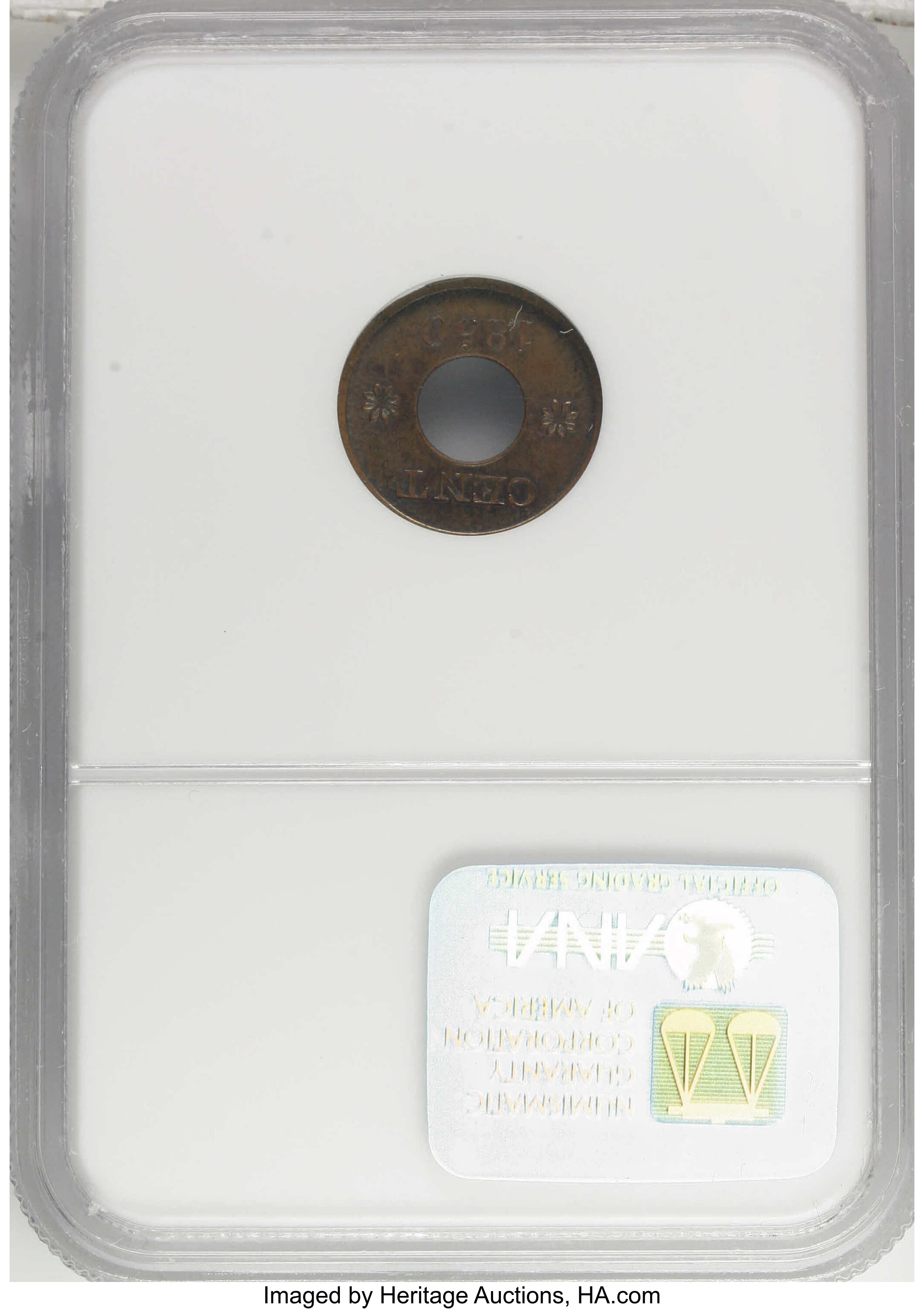 1850 P1c Copper, J-121 PR BN thumbnail 3