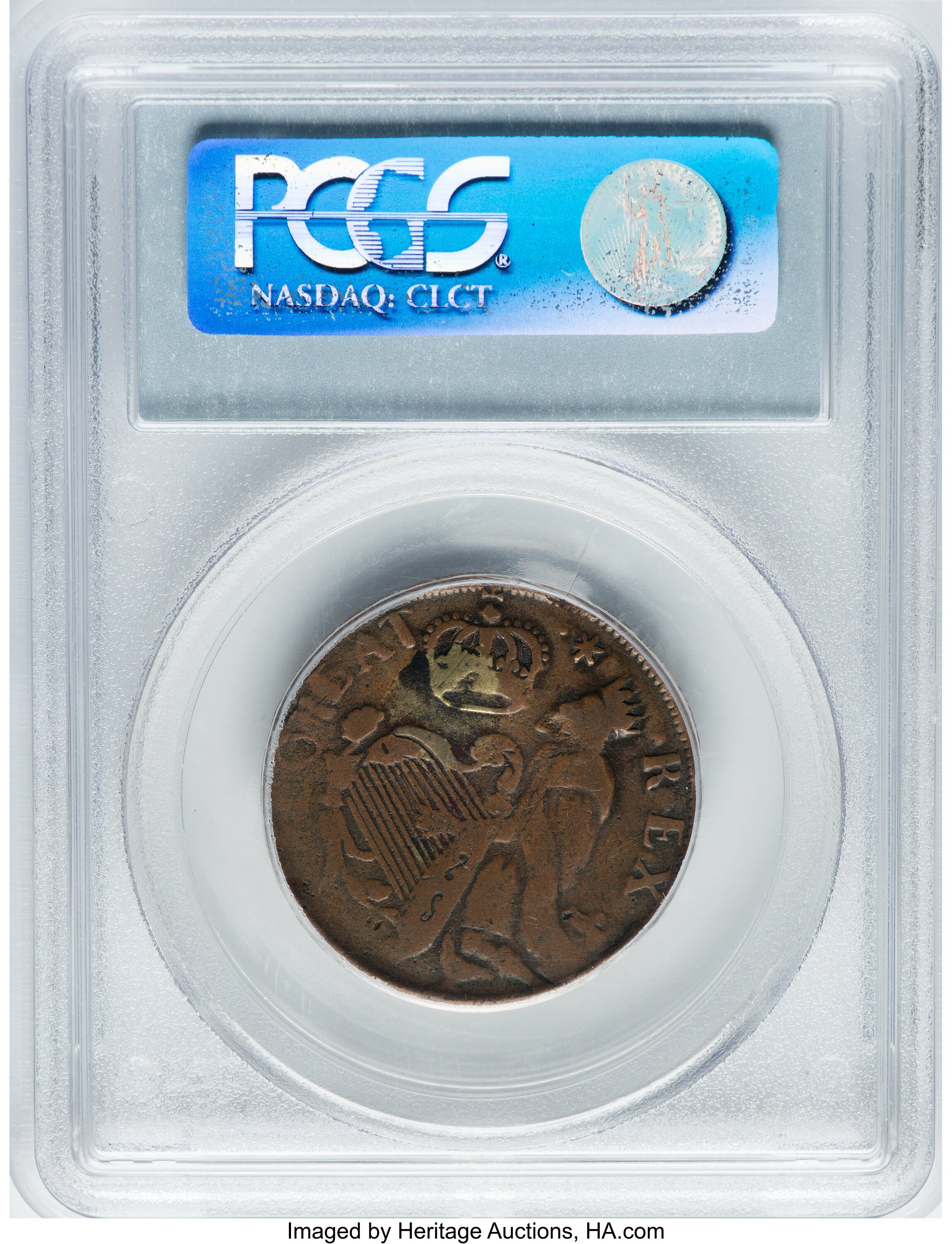 1670s 1/2 P St Patrick, New Jersey MS BN AU53 BN thumbnail 18