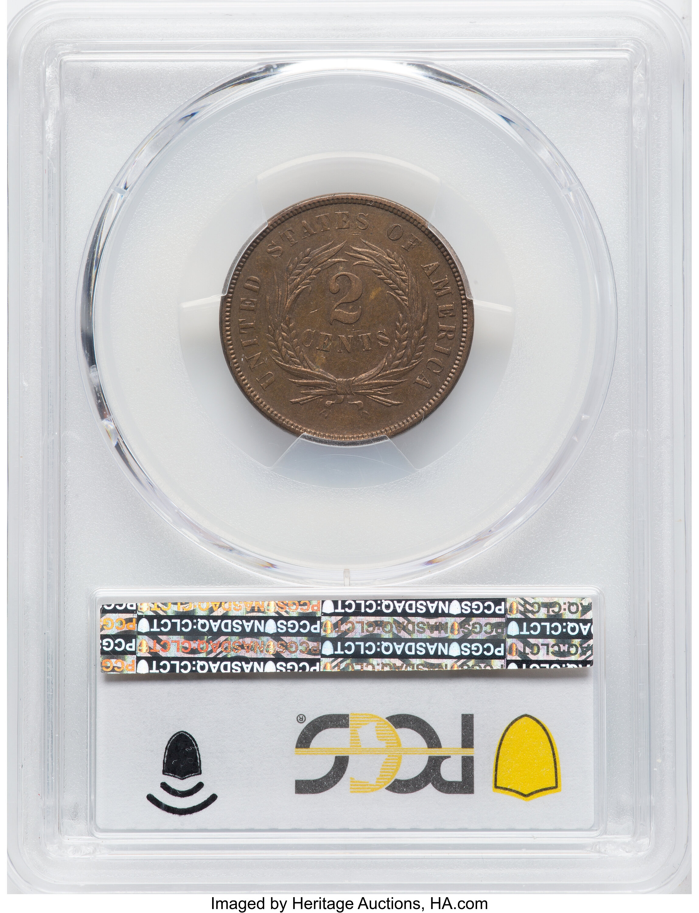 1873 2c Closed 3 PR BN AU53 BN thumbnail 13