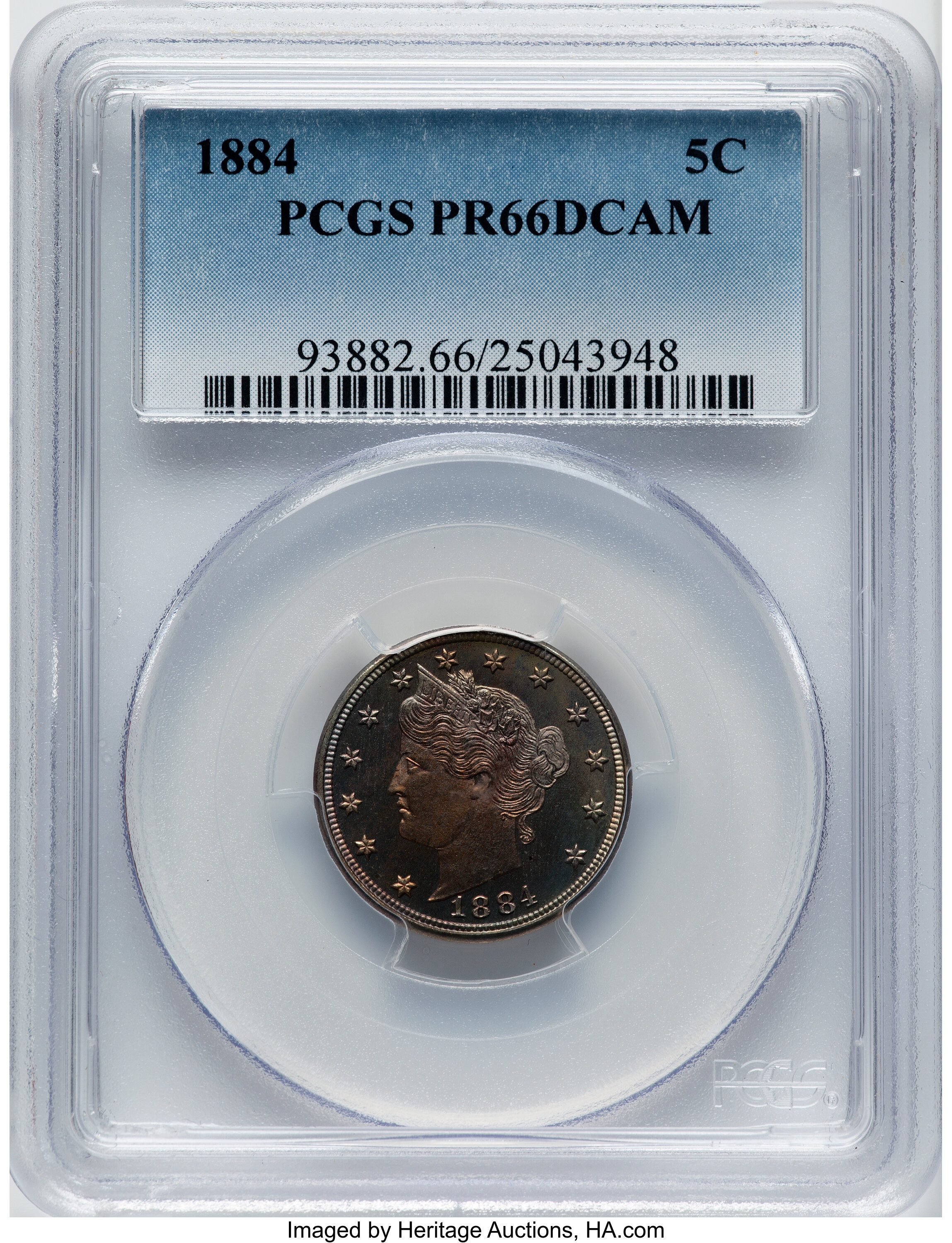 1884 5c PR DCAM PR63 DCAM thumbnail 6