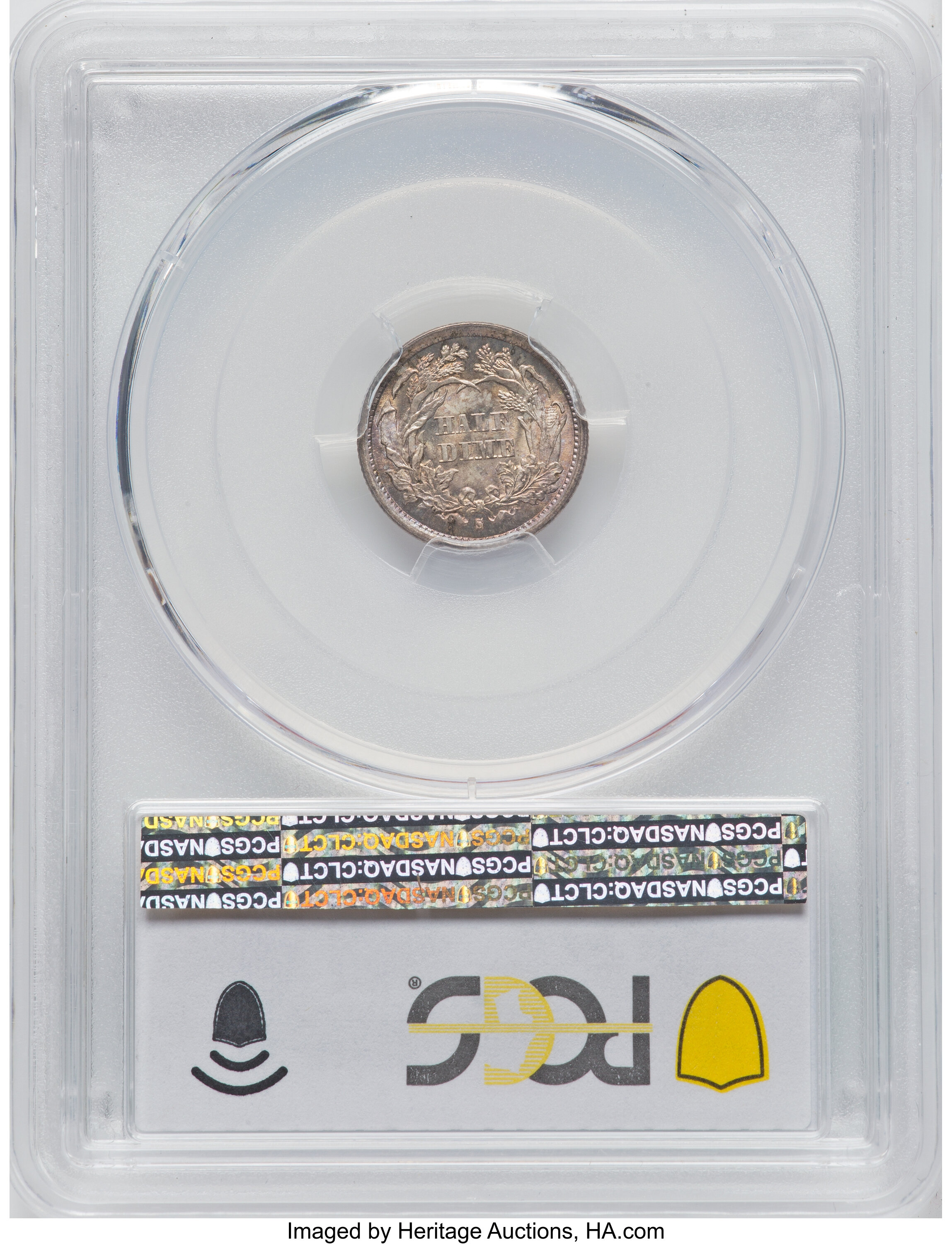 1872-S H10c Mintmark Below Wreath MS67 thumbnail 2