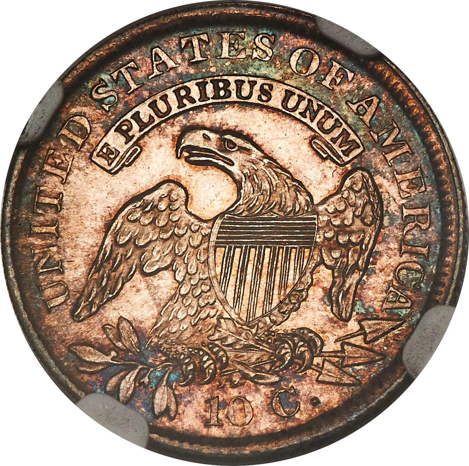 1837 10c Capped Bust, JR-1 AG3 thumbnail 17