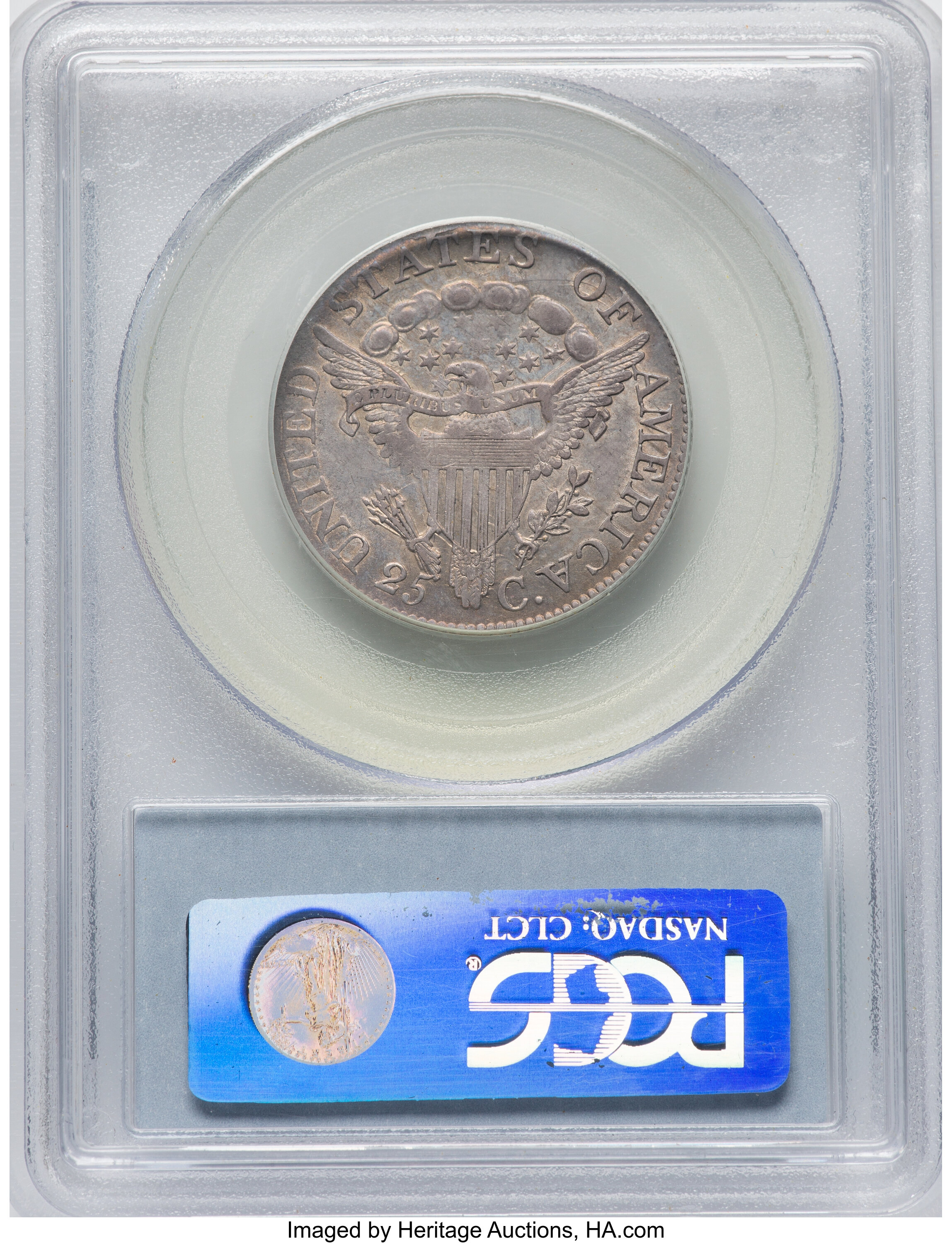 1806 25c B-9 VF35 CAC thumbnail 15