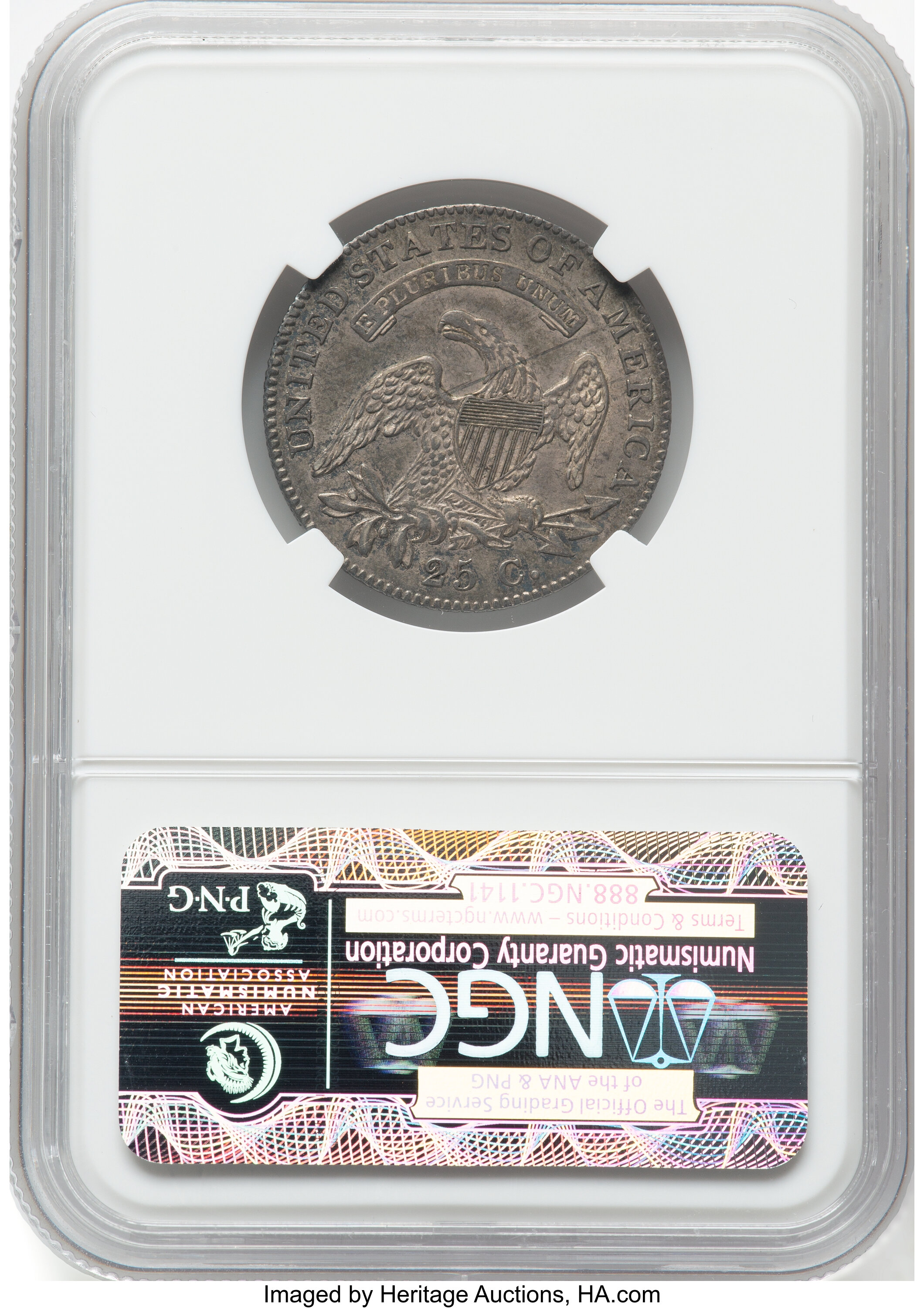 1820 25c Small 0 MS60 thumbnail 2