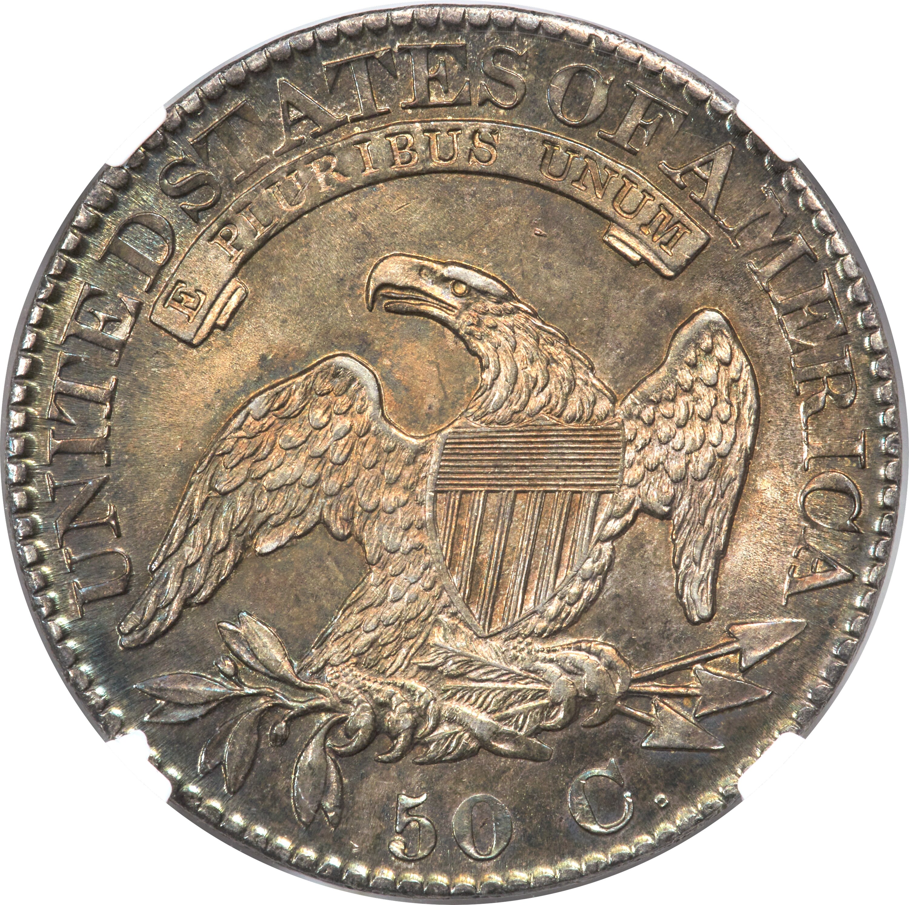1824/4 50c Overdate, O-110 MS62 CAC thumbnail 14