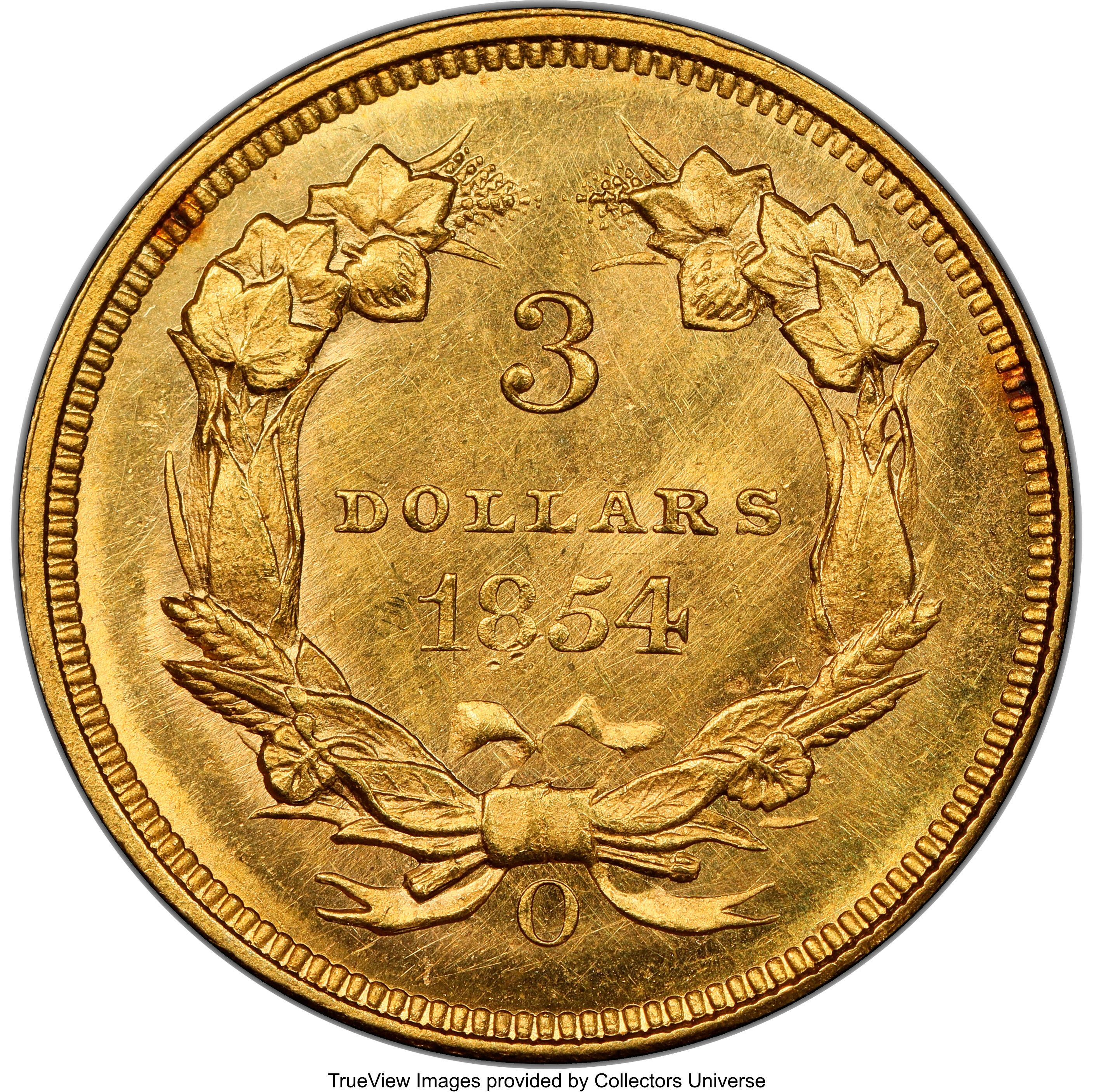 1854-O $3 MS63 thumbnail 2