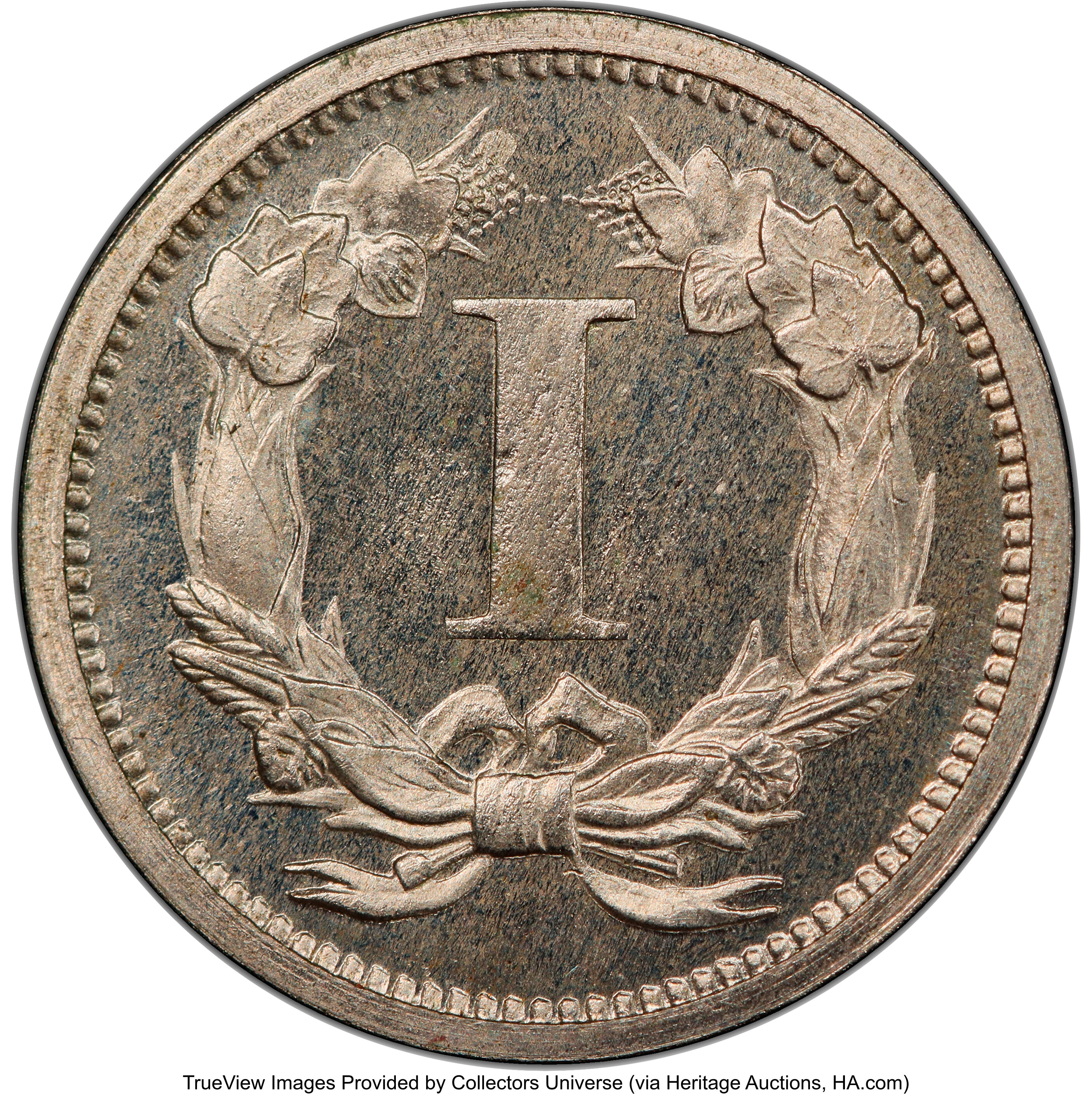 1868 P1c Nickel, J-605 PR thumbnail 3