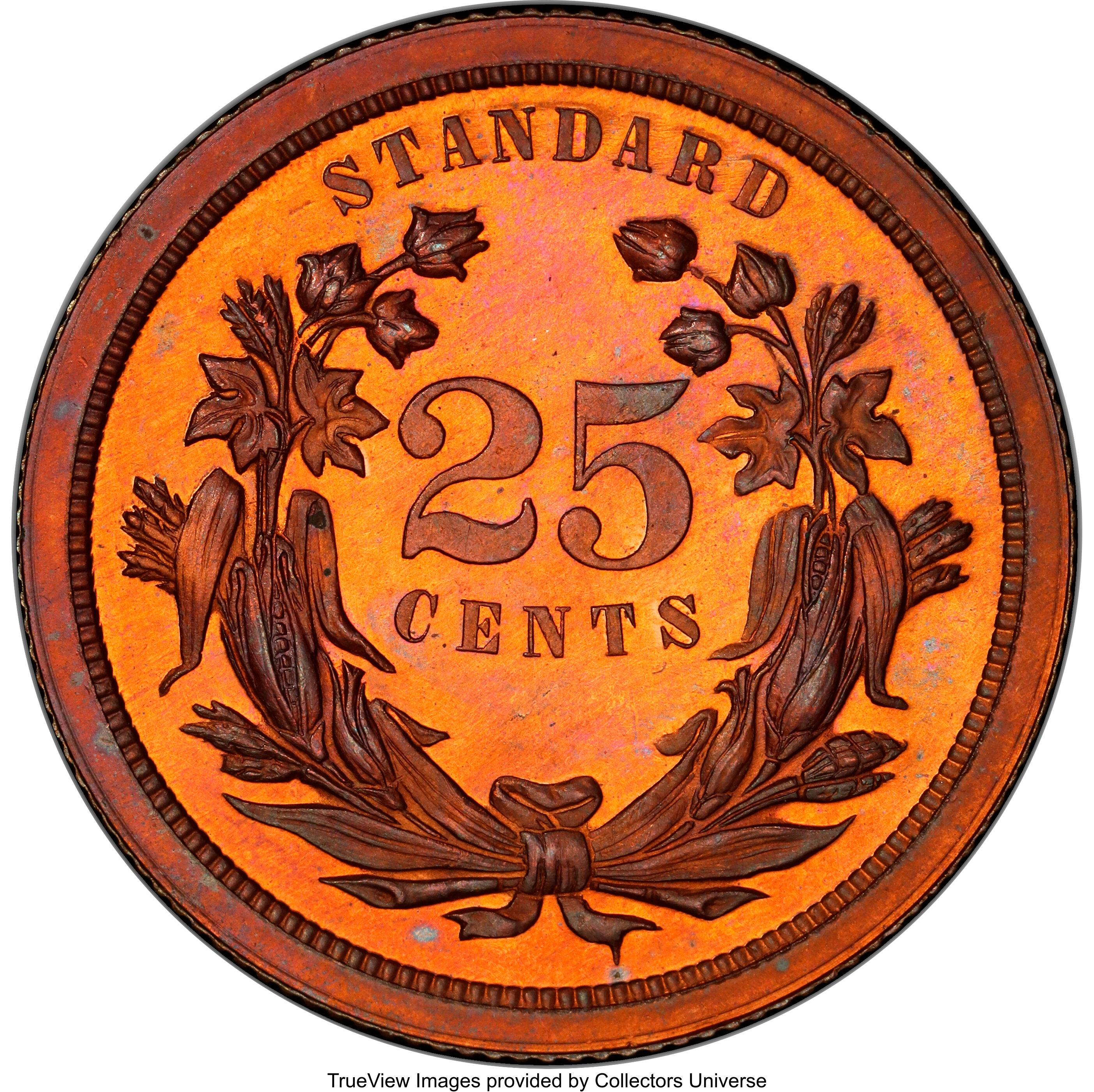 1871 P25c Copper, J-1091 PR RB PR66 RB thumbnail 2