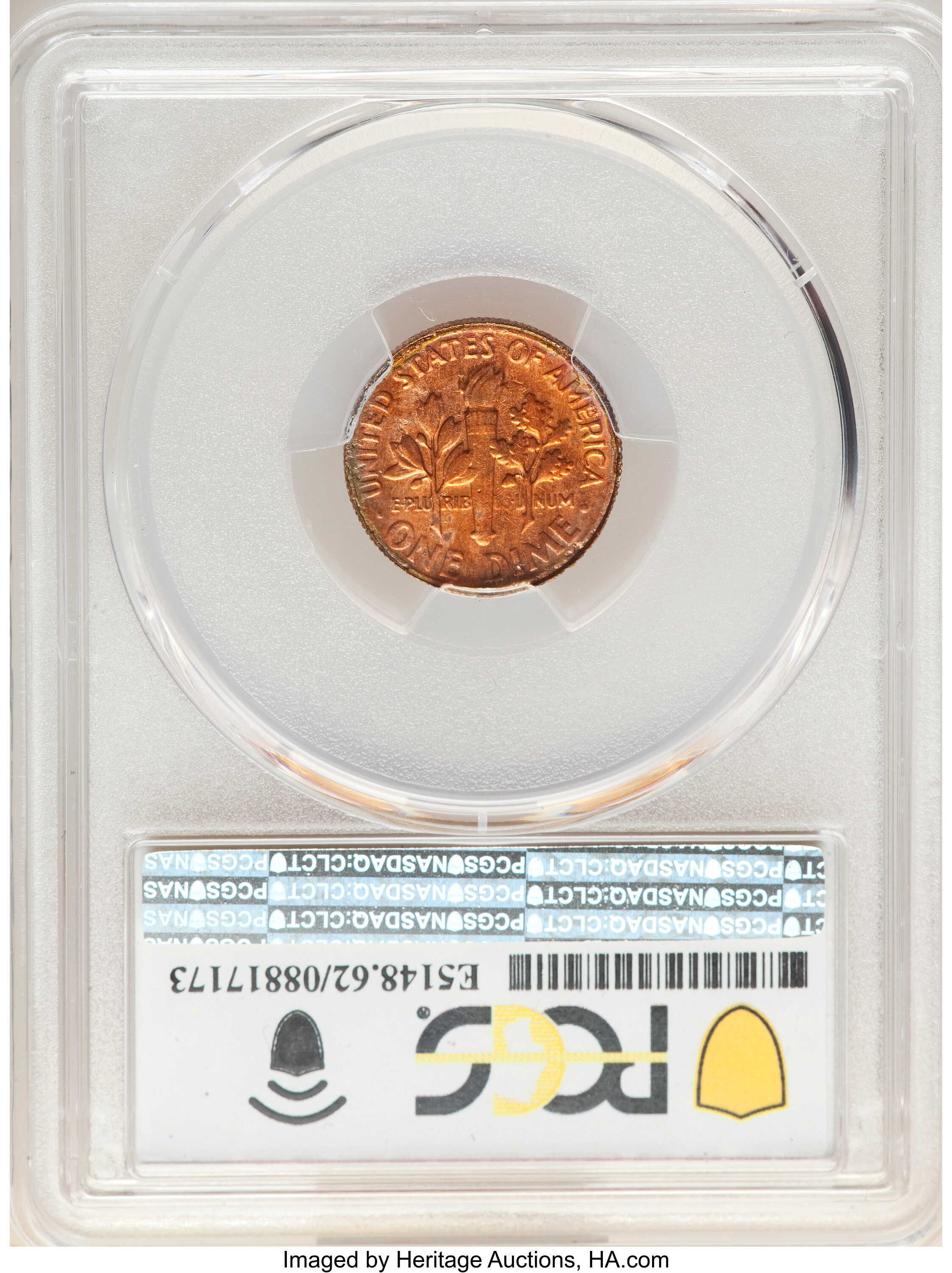 1975-D 10c XF40 thumbnail 2