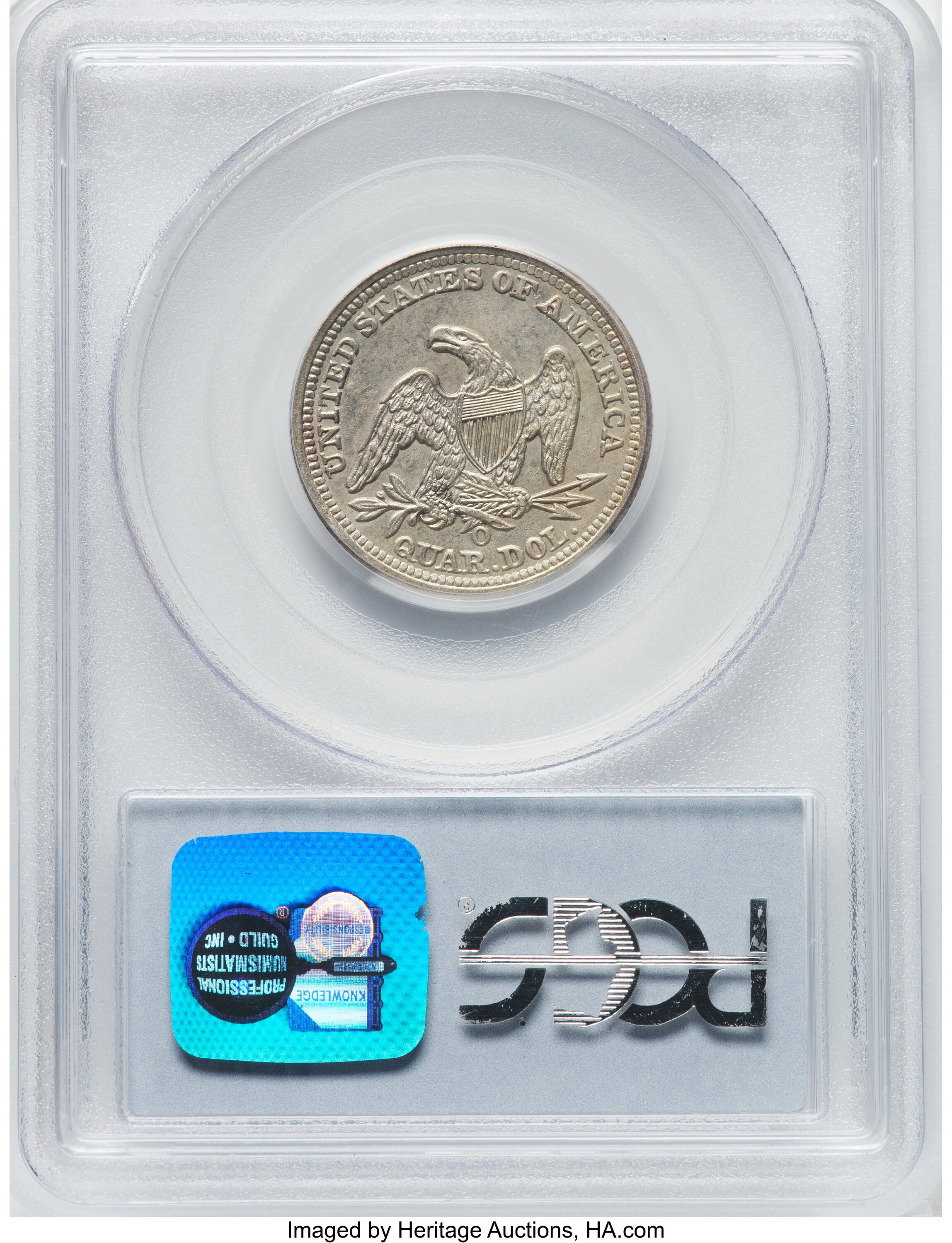 1850-O 25c MS60 thumbnail 3