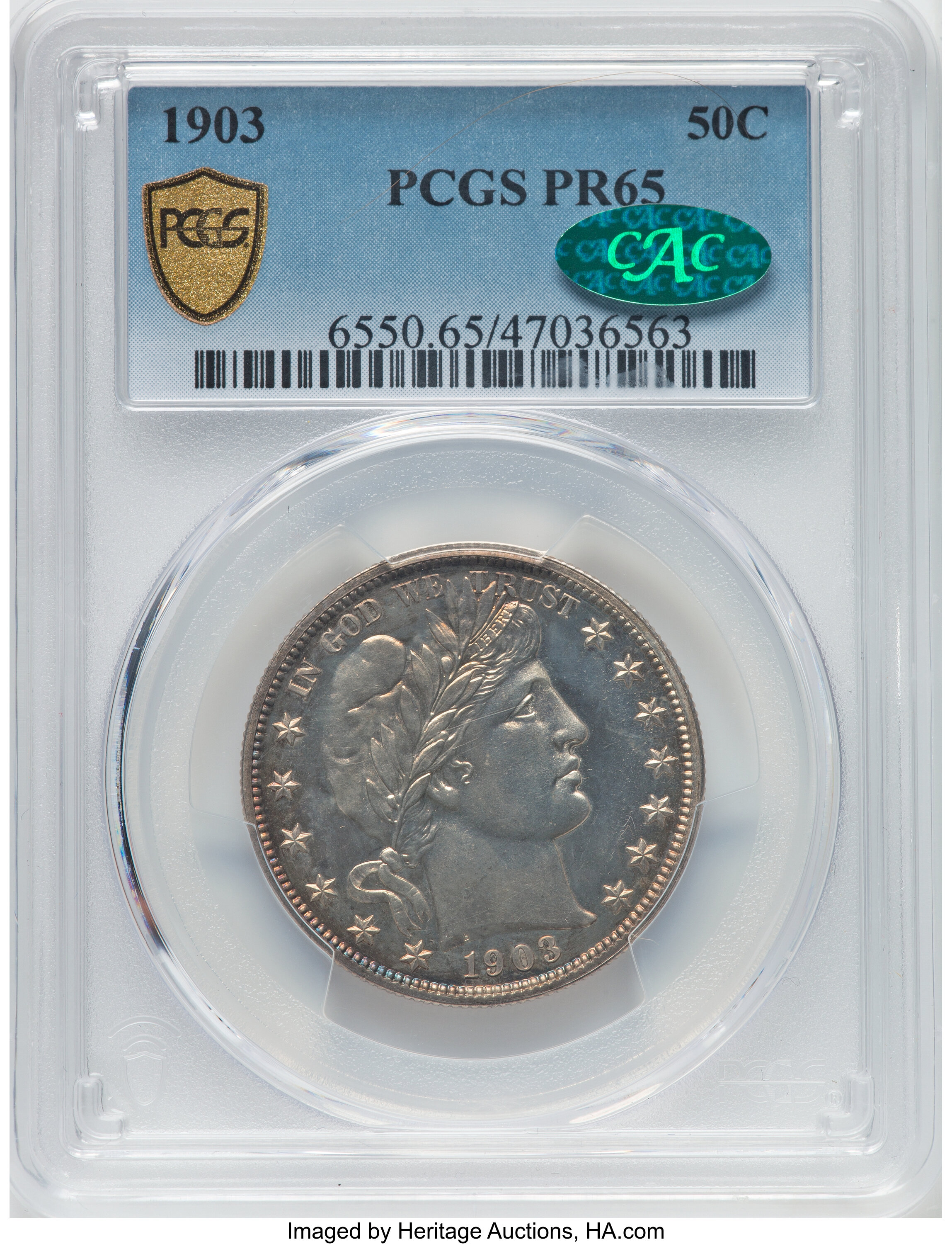 1903 50c PR65 CAC thumbnail 8
