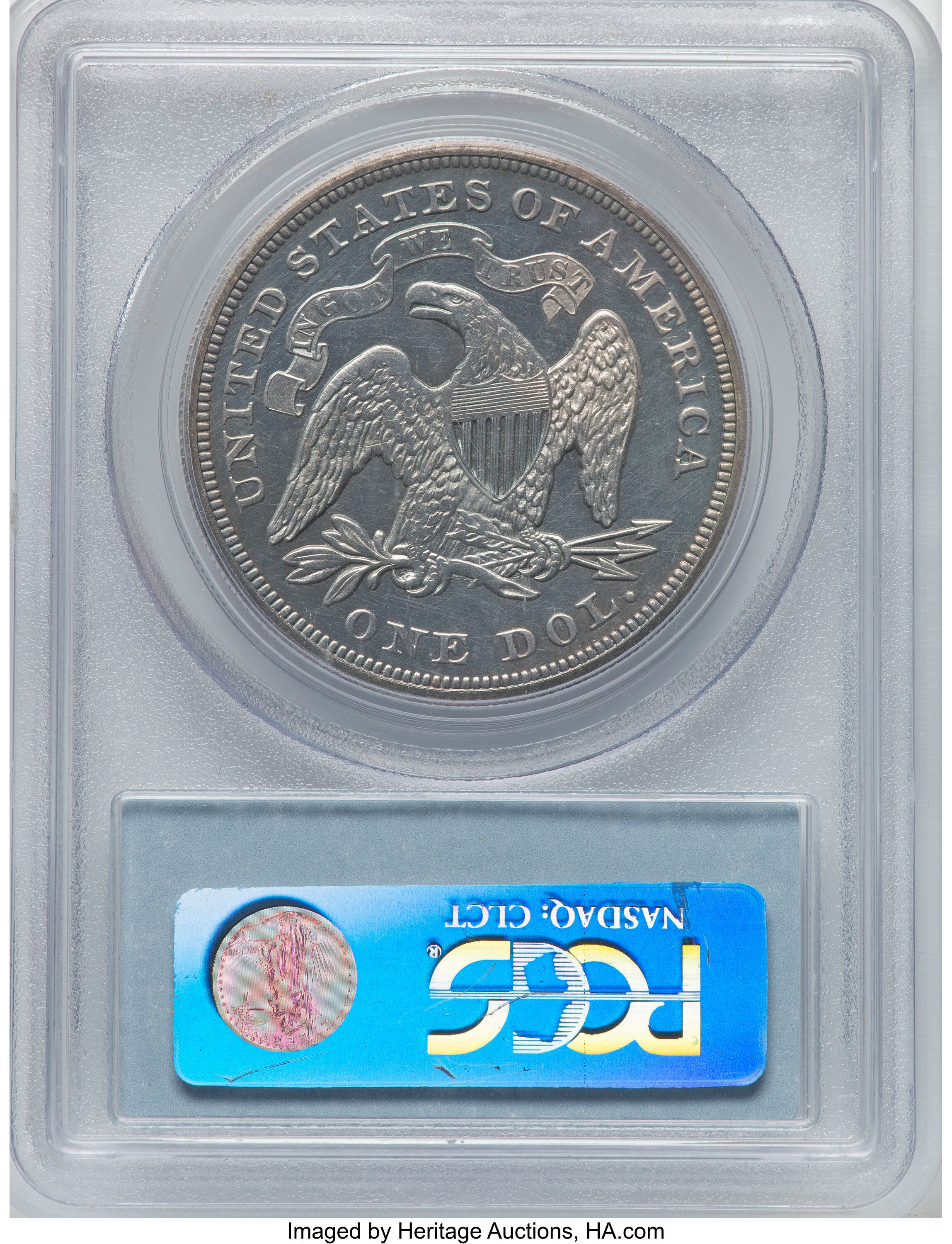 1873 $1  Seated Liberty PR61 thumbnail 6