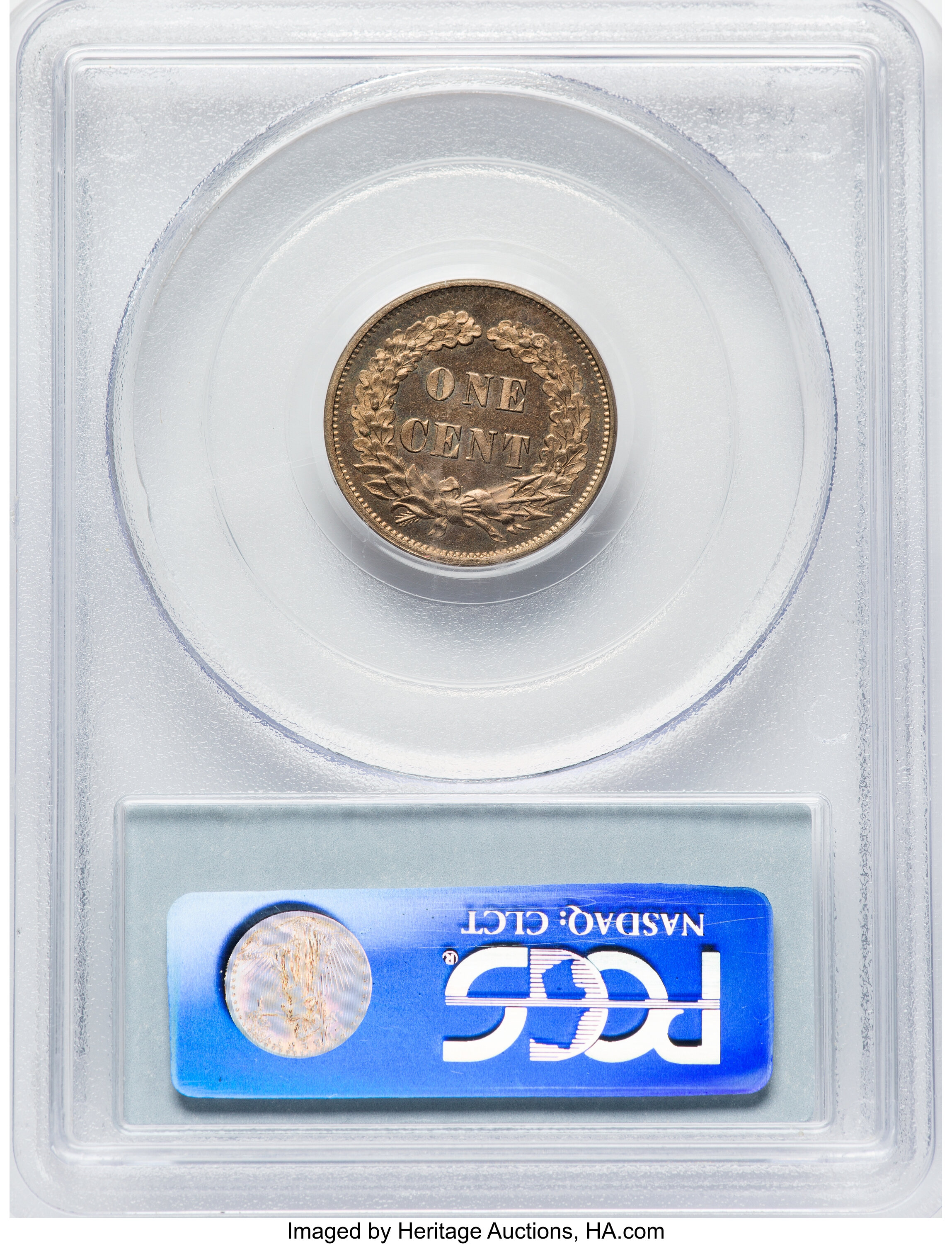 1858 P1c Copper-Nickel, Broad Bust, J-211 PR64 thumbnail 3